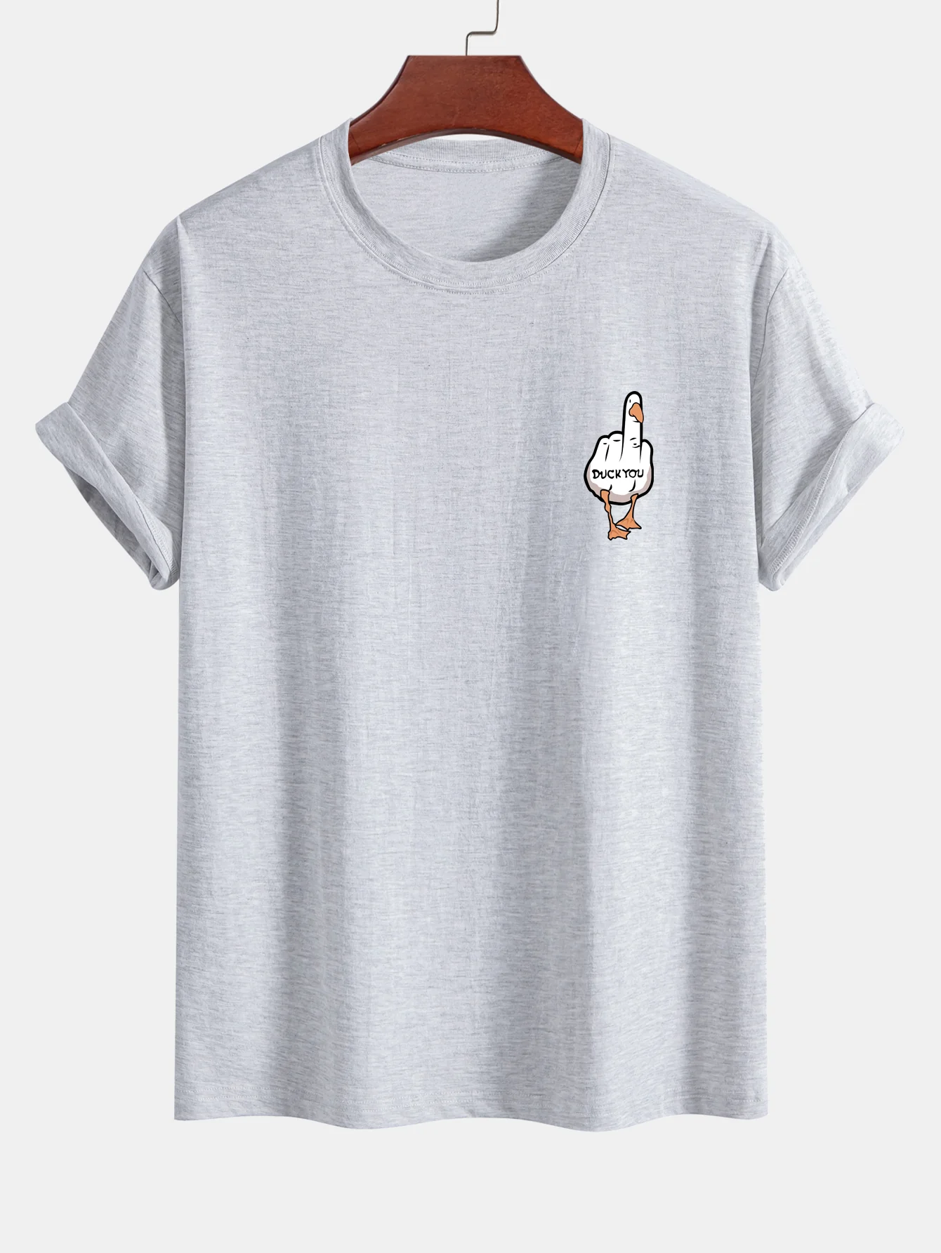 Regular Fit Duck You Print Baumwoll-T-Shirt - Image 11