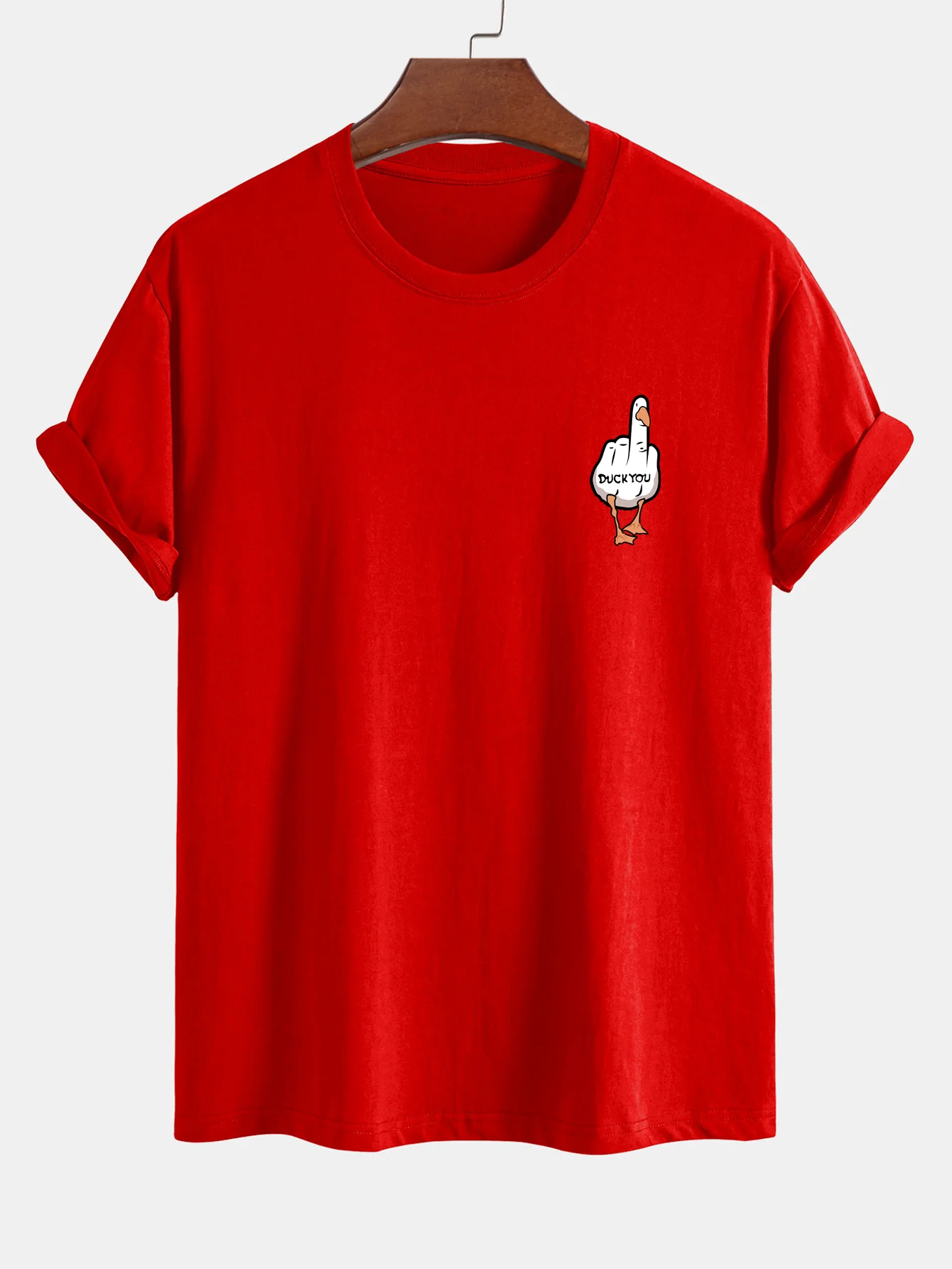 Regular Fit Duck You Print Baumwoll-T-Shirt - Image 15