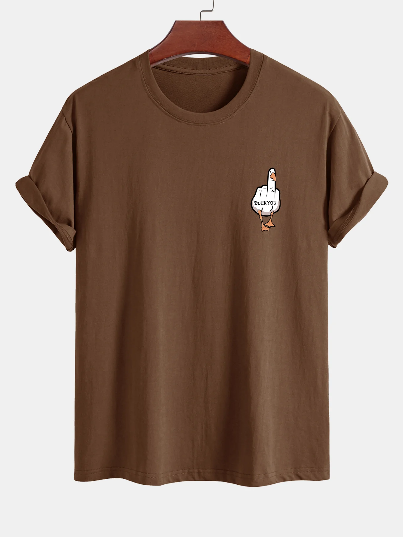 Regular Fit Duck You Print Baumwoll-T-Shirt - Image 2