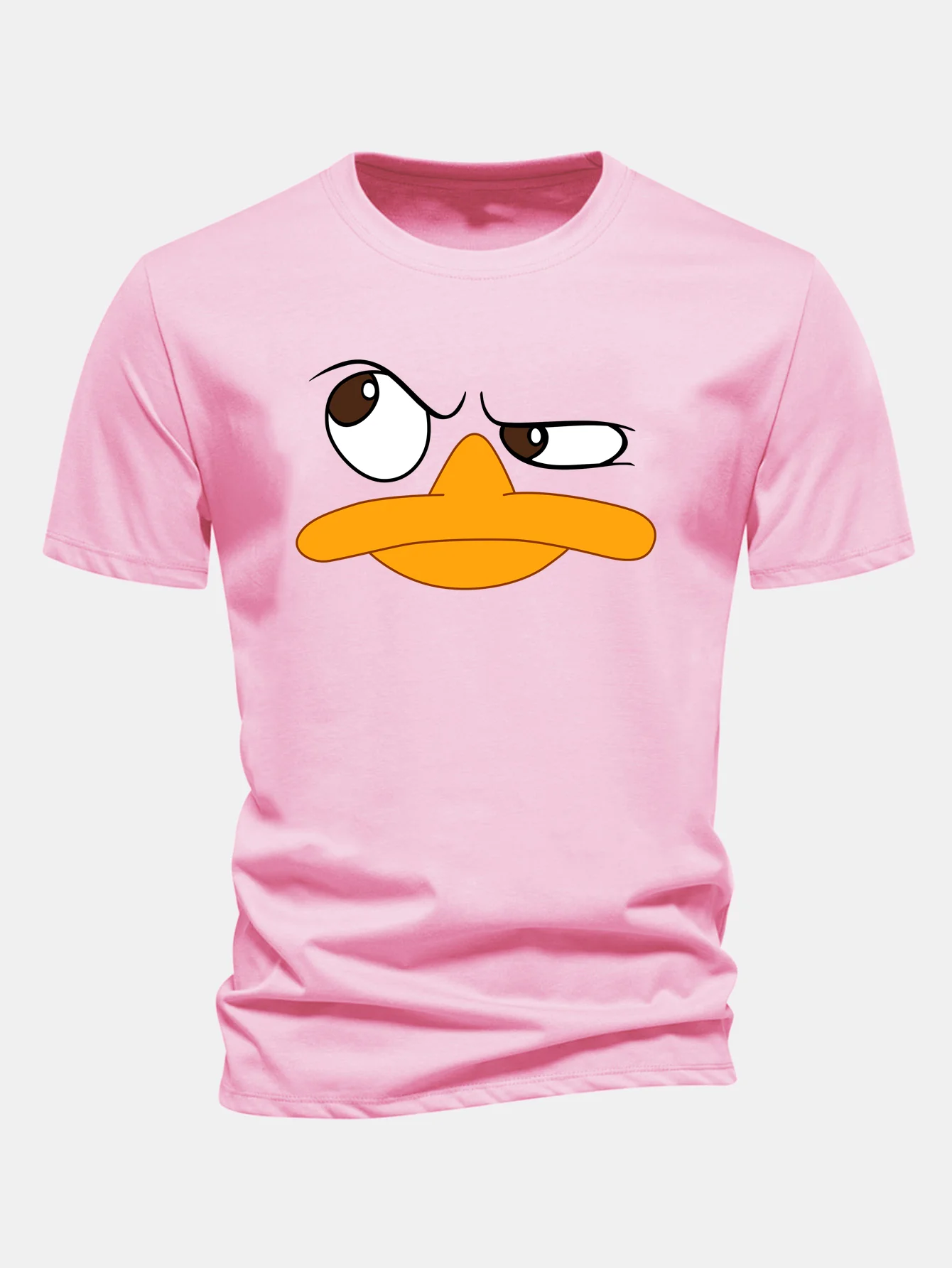 Regular Fit Emoji Duck Print Cotton T-Shirt - Image 4