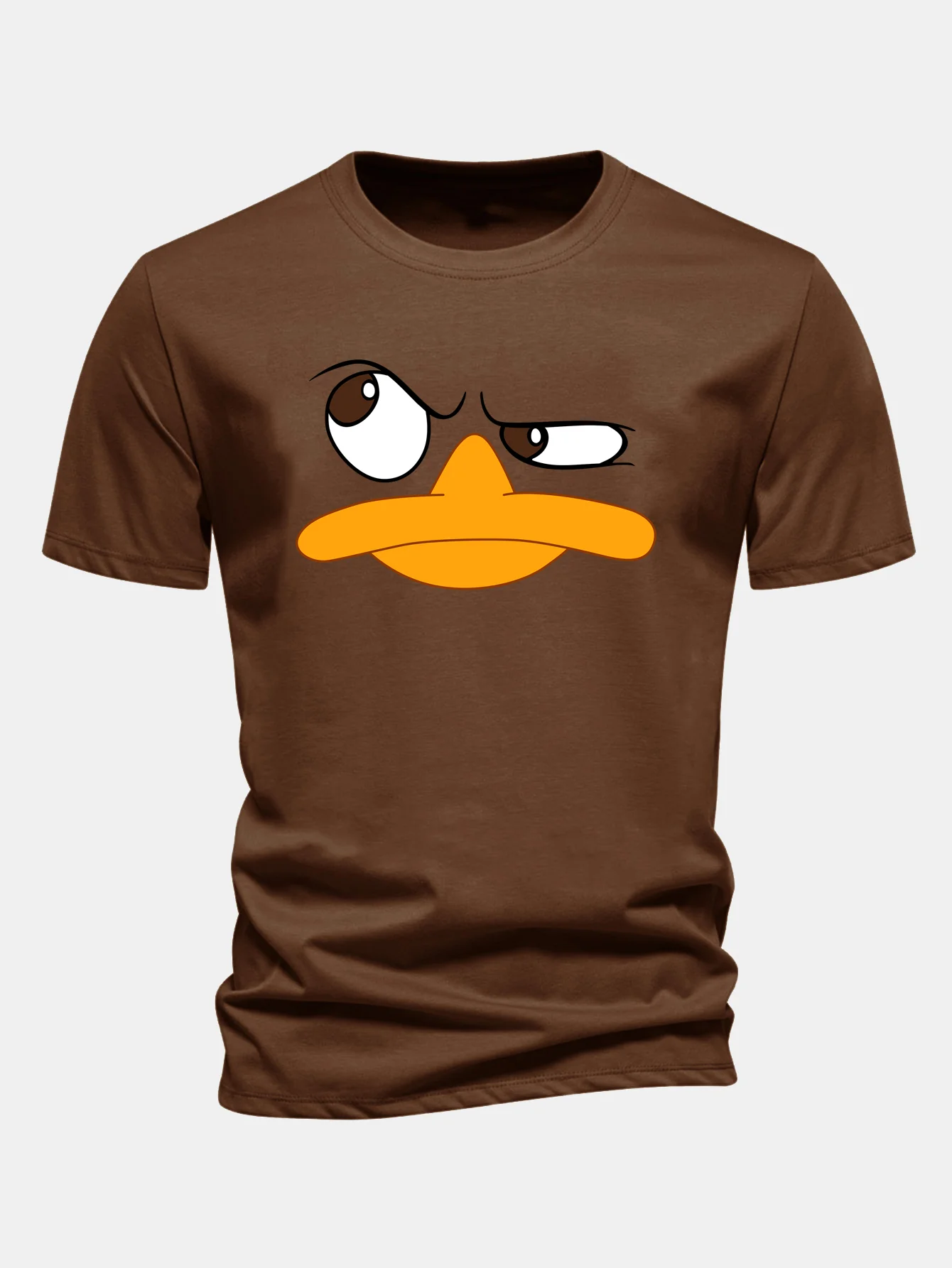 Regular Fit Emoji Duck Print Cotton T-Shirt - Image 7