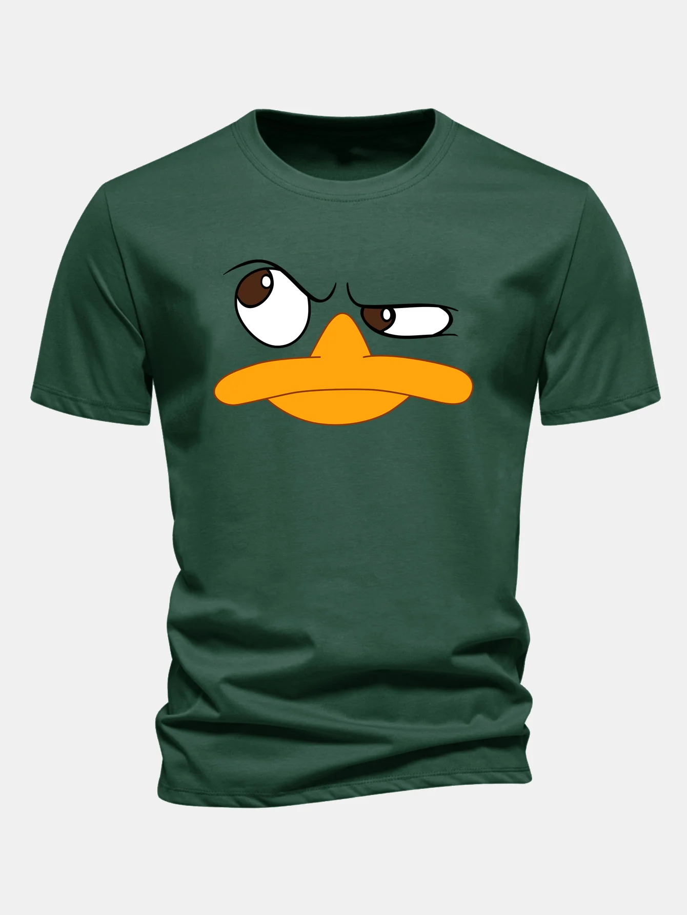 Regular Fit Emoji Duck Print Cotton T-Shirt - Image 8