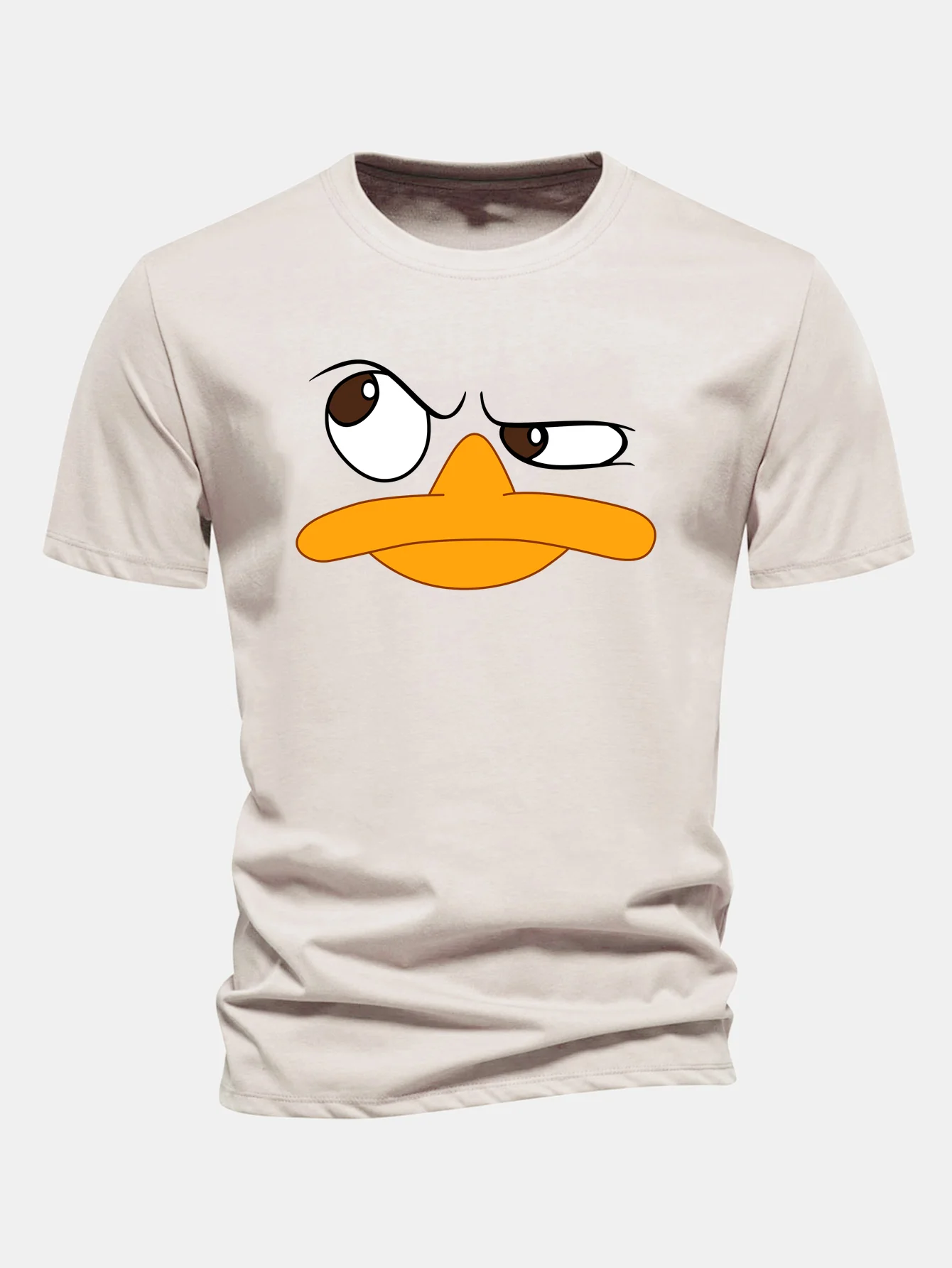 Regular Fit Emoji Duck Print Cotton T-Shirt - Image 9
