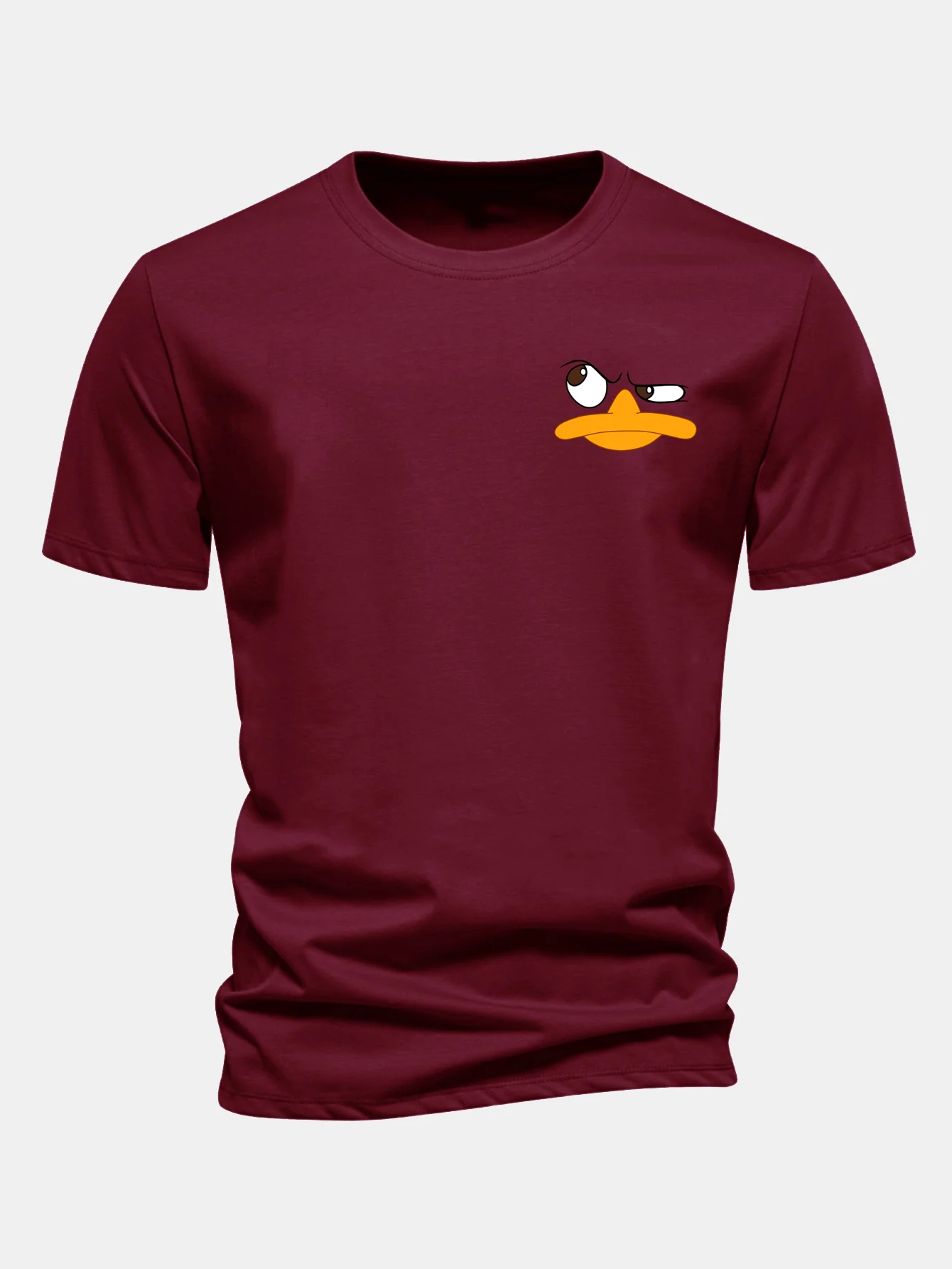 Regular Fit Duck Print Cotton T-Shirt - Image 10