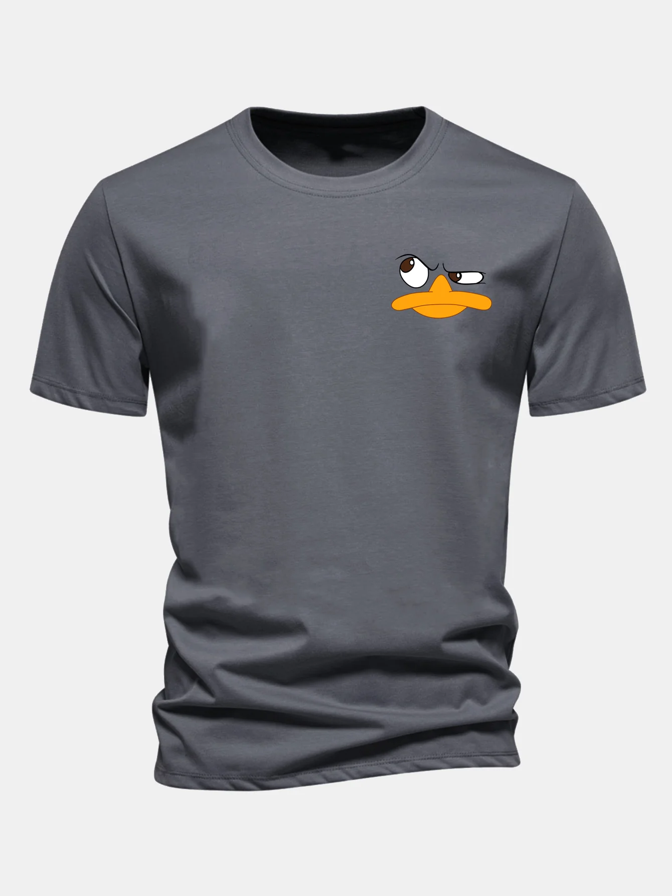 Regular Fit Duck Print Cotton T-Shirt - Image 11