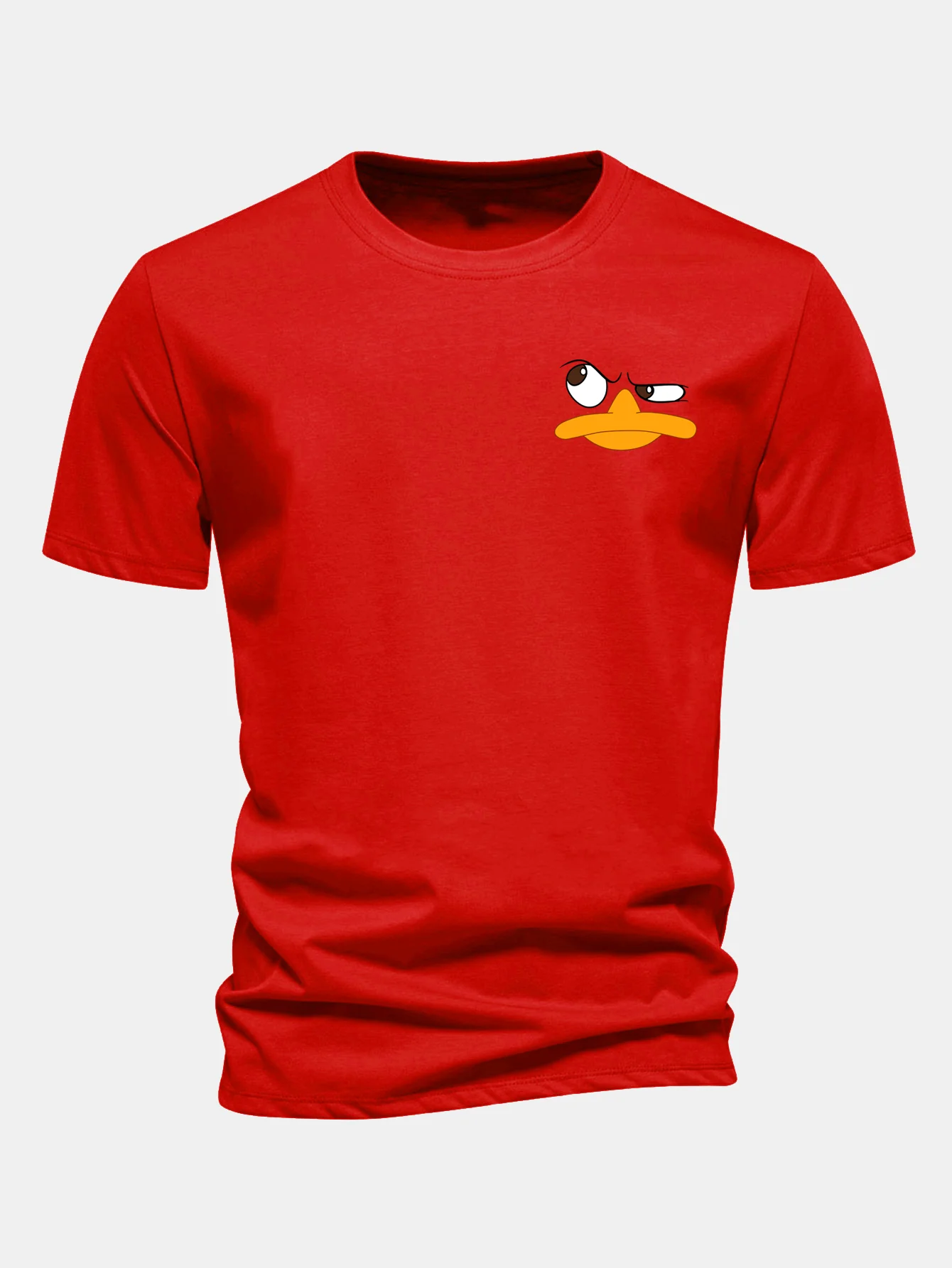 Regular Fit Duck Print Cotton T-Shirt - Image 12