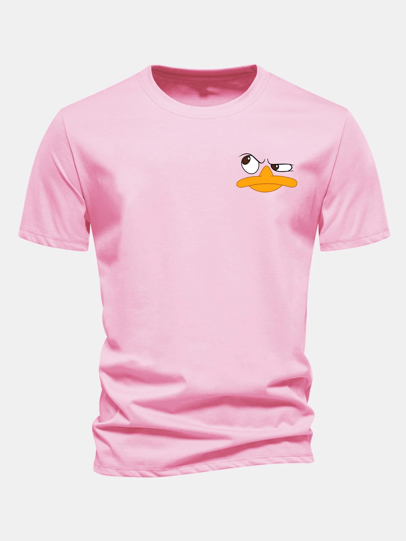 Regular Fit Duck Print Cotton T-Shirt - Image 3