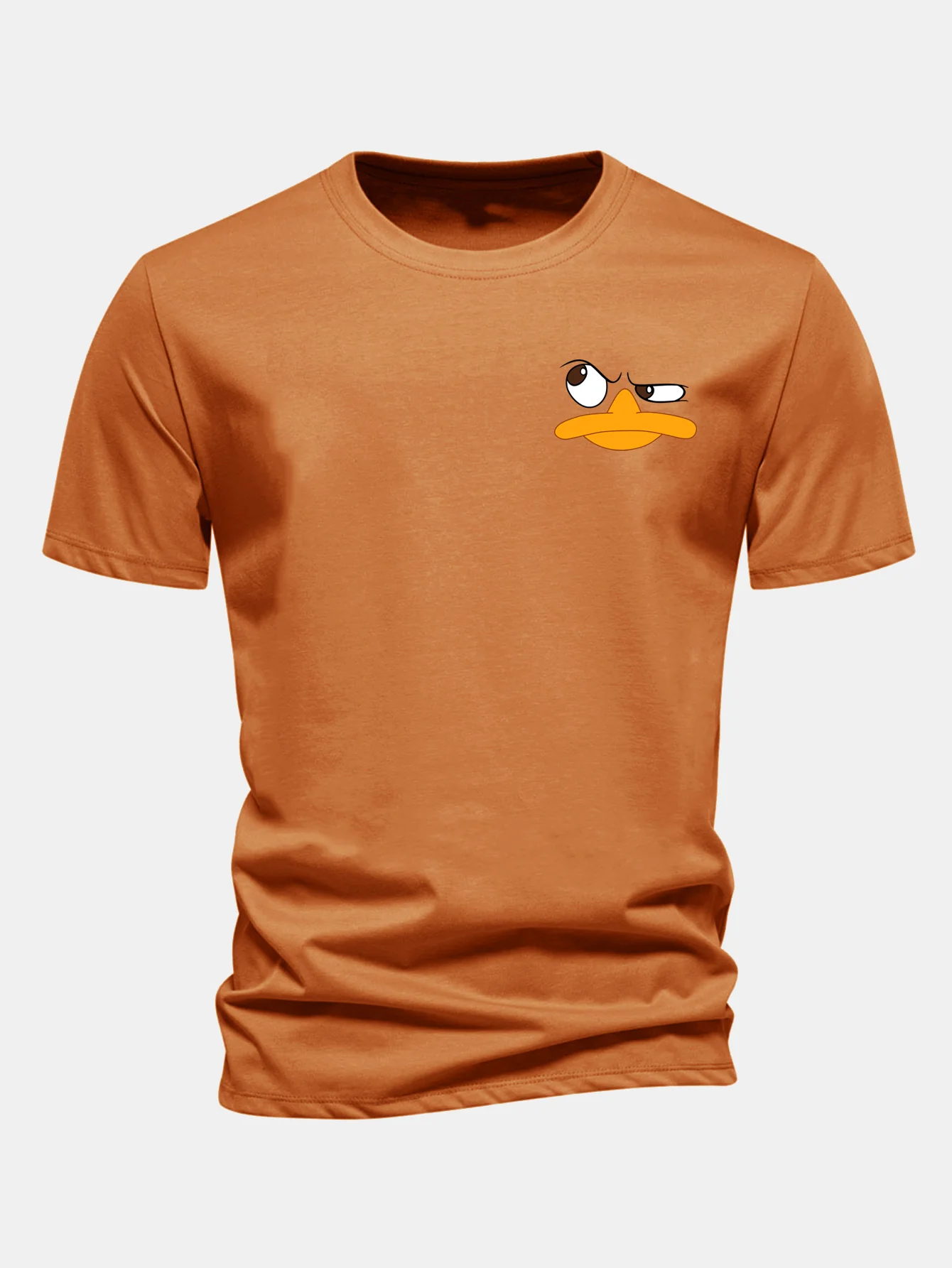 Regular Fit Duck Print Cotton T-Shirt - Image 5