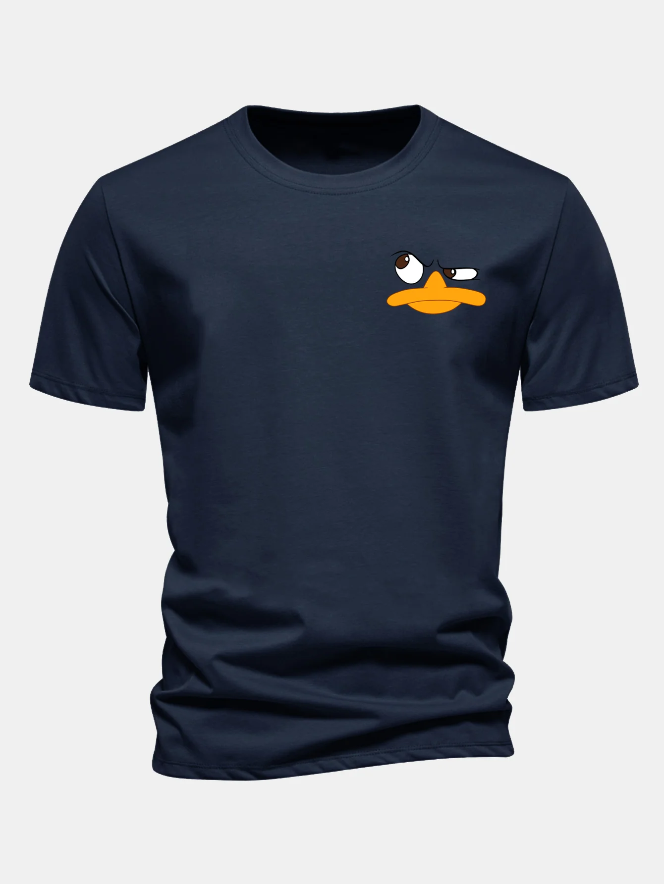 Regular Fit Duck Print Cotton T-Shirt - Image 6