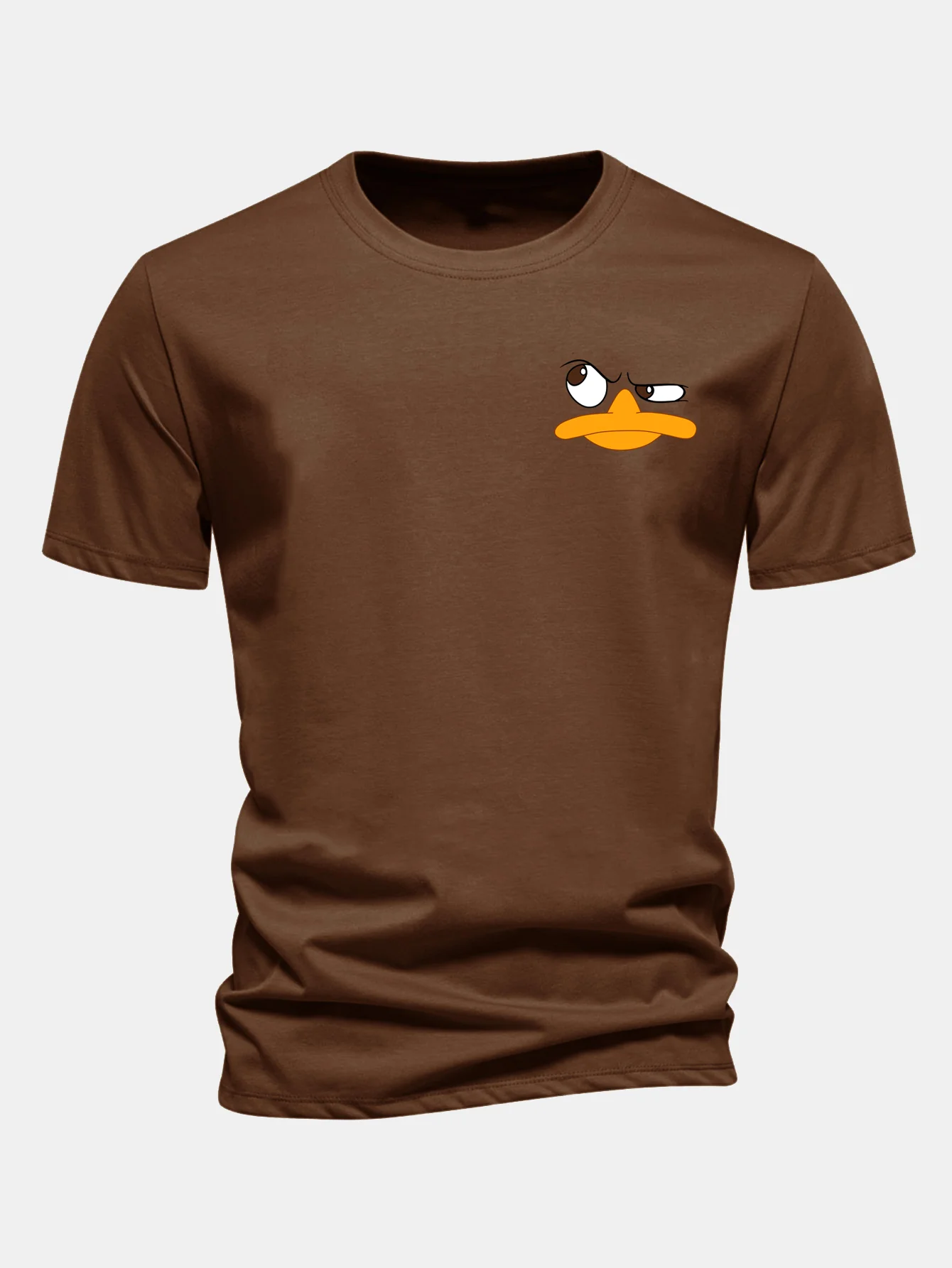 Regular Fit Duck Print Cotton T-Shirt - Image 7