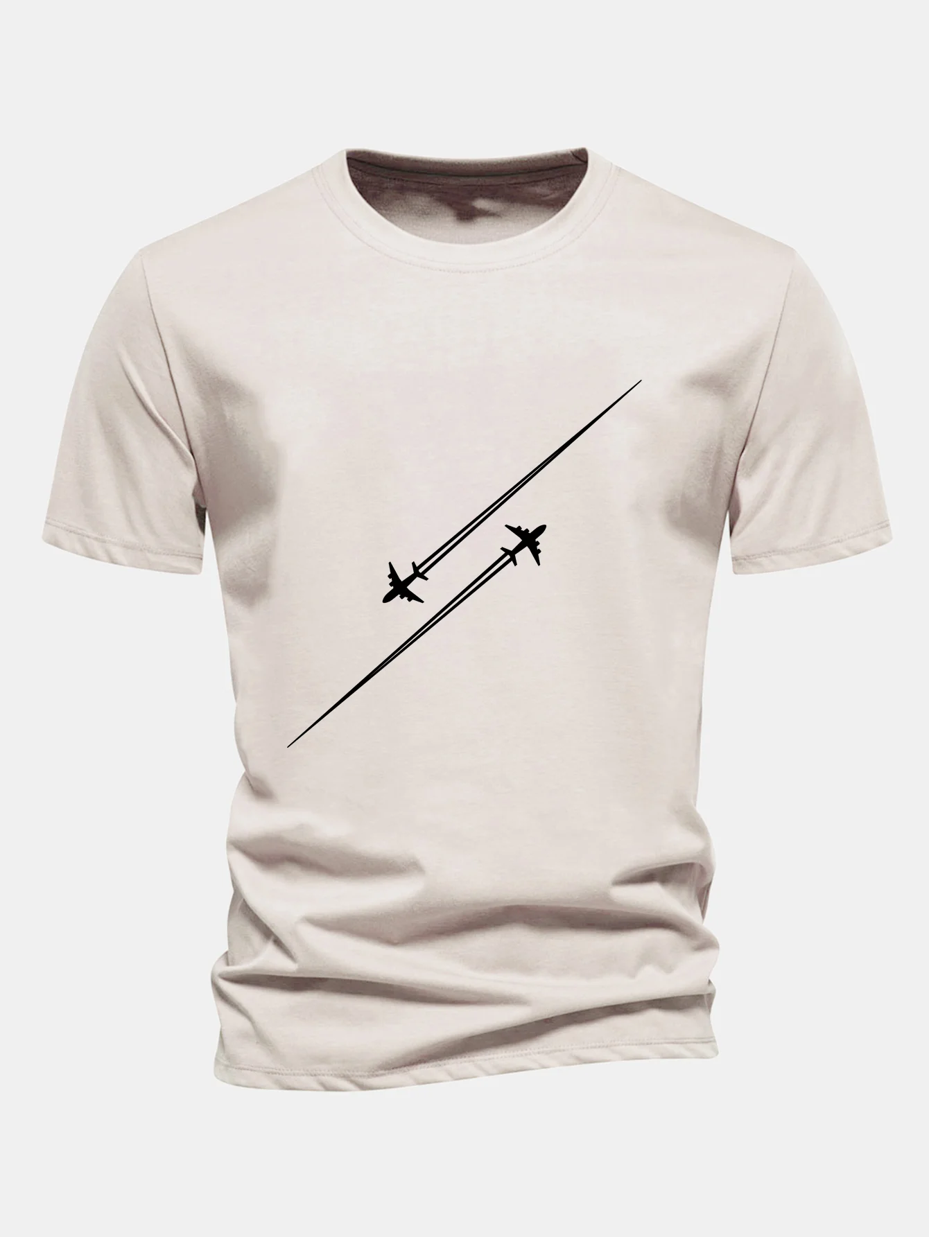 Regular Fit T-Shirt aus Baumwolle mit Kampfflugzeug-Print - Image 3