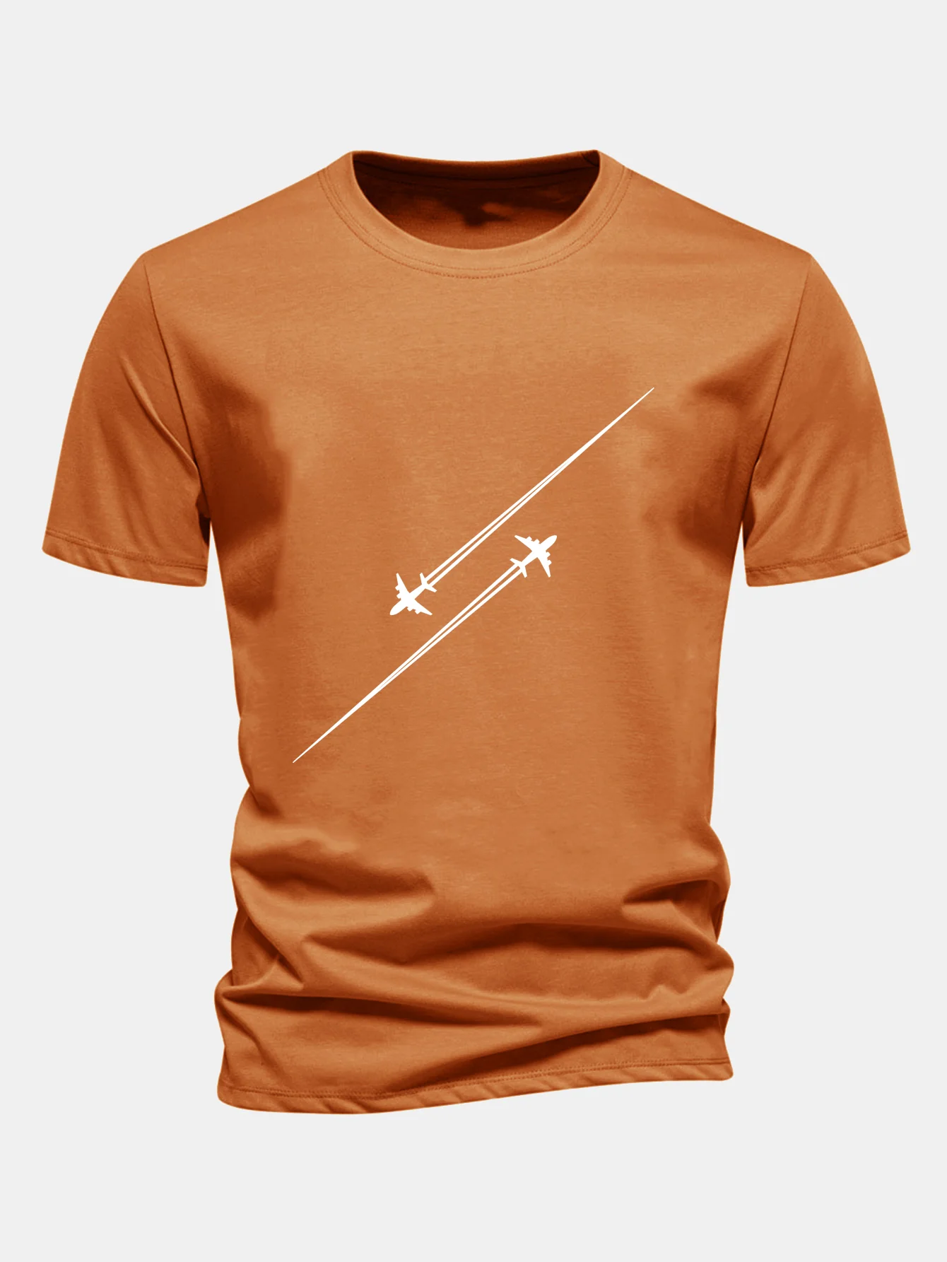 Regular Fit T-Shirt aus Baumwolle mit Kampfflugzeug-Print - Image 5