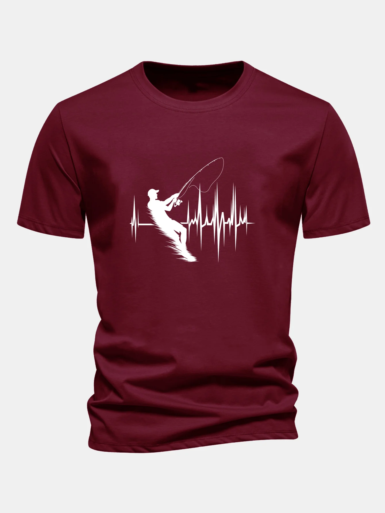 Regular Fit Angler Herren Baumwoll-T-Shirt mit Aufdruck - Image 10