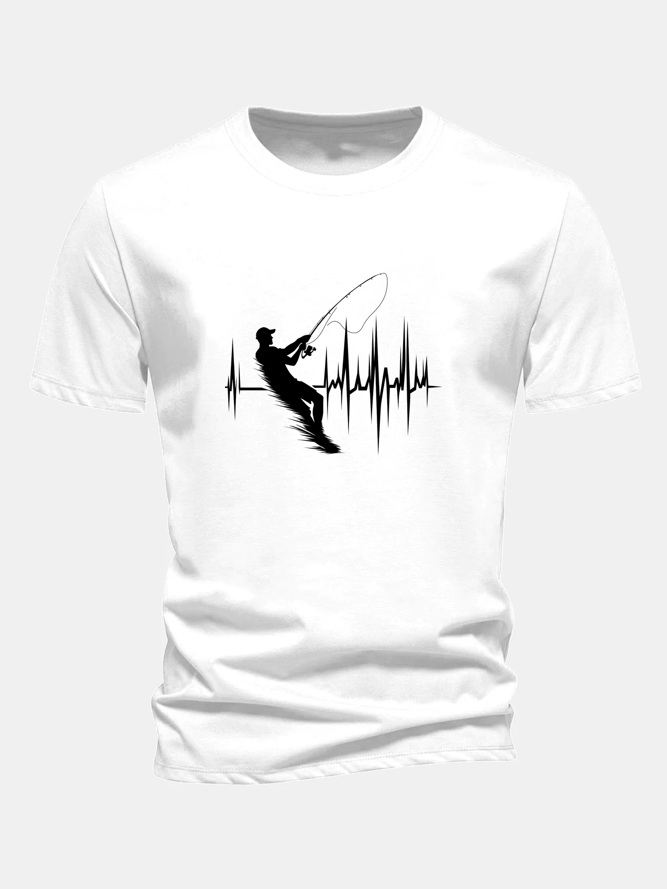 Regular Fit Angler Herren Baumwoll-T-Shirt mit Aufdruck - Image 2