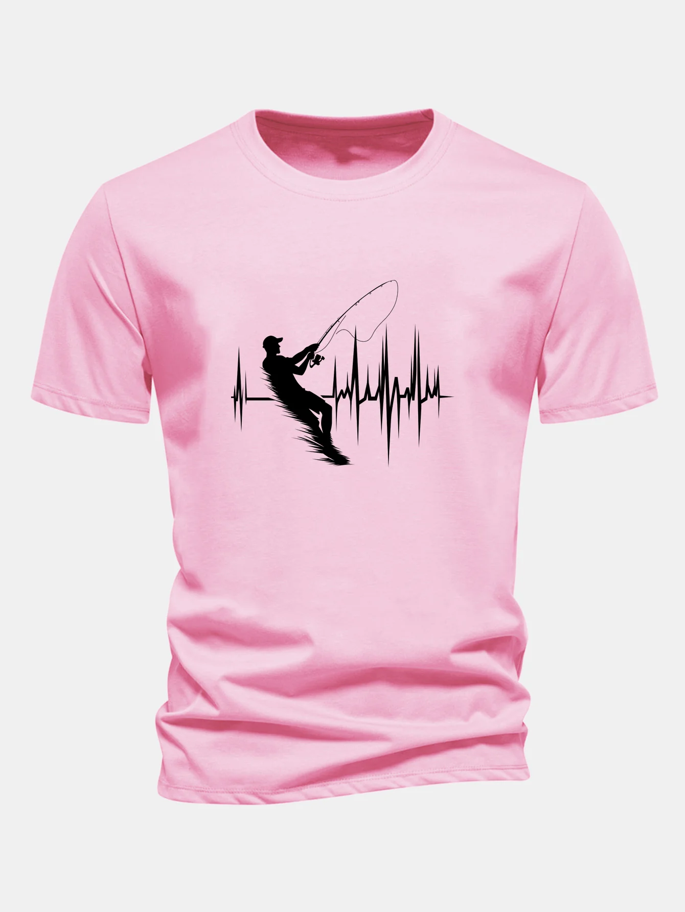 Regular Fit Angler Herren Baumwoll-T-Shirt mit Aufdruck - Image 4
