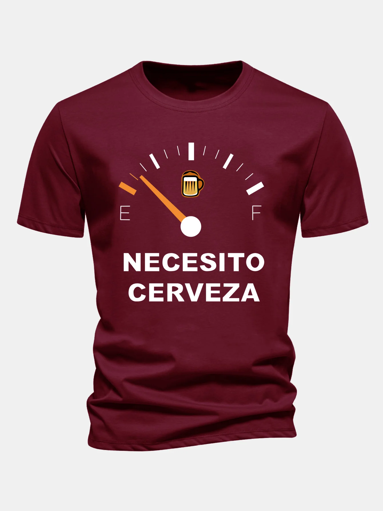Regular Fit I Need Beer Print Baumwoll-T-Shirt - Image 11