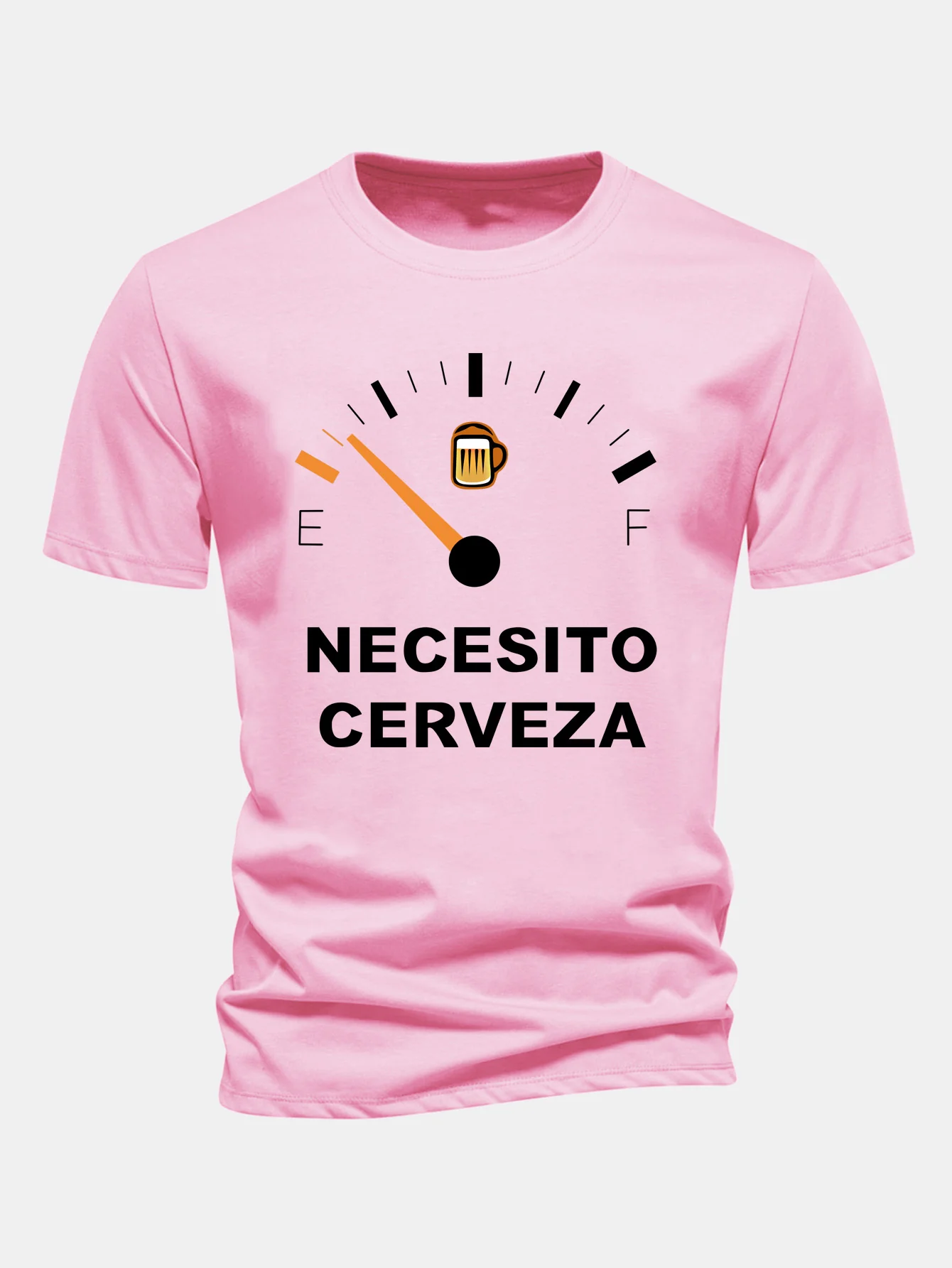 Regular Fit I Need Beer Print Baumwoll-T-Shirt - Image 7
