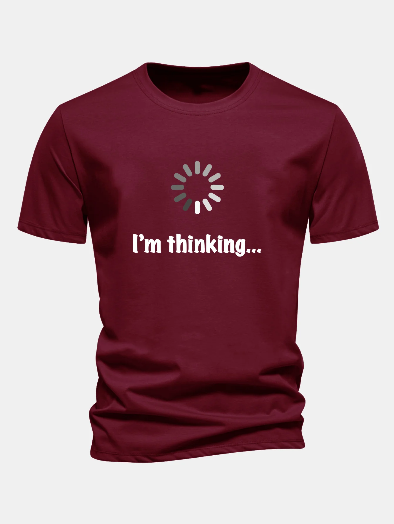 Regular Fit Ich Denke Print Baumwoll-T-Shirt - Image 9