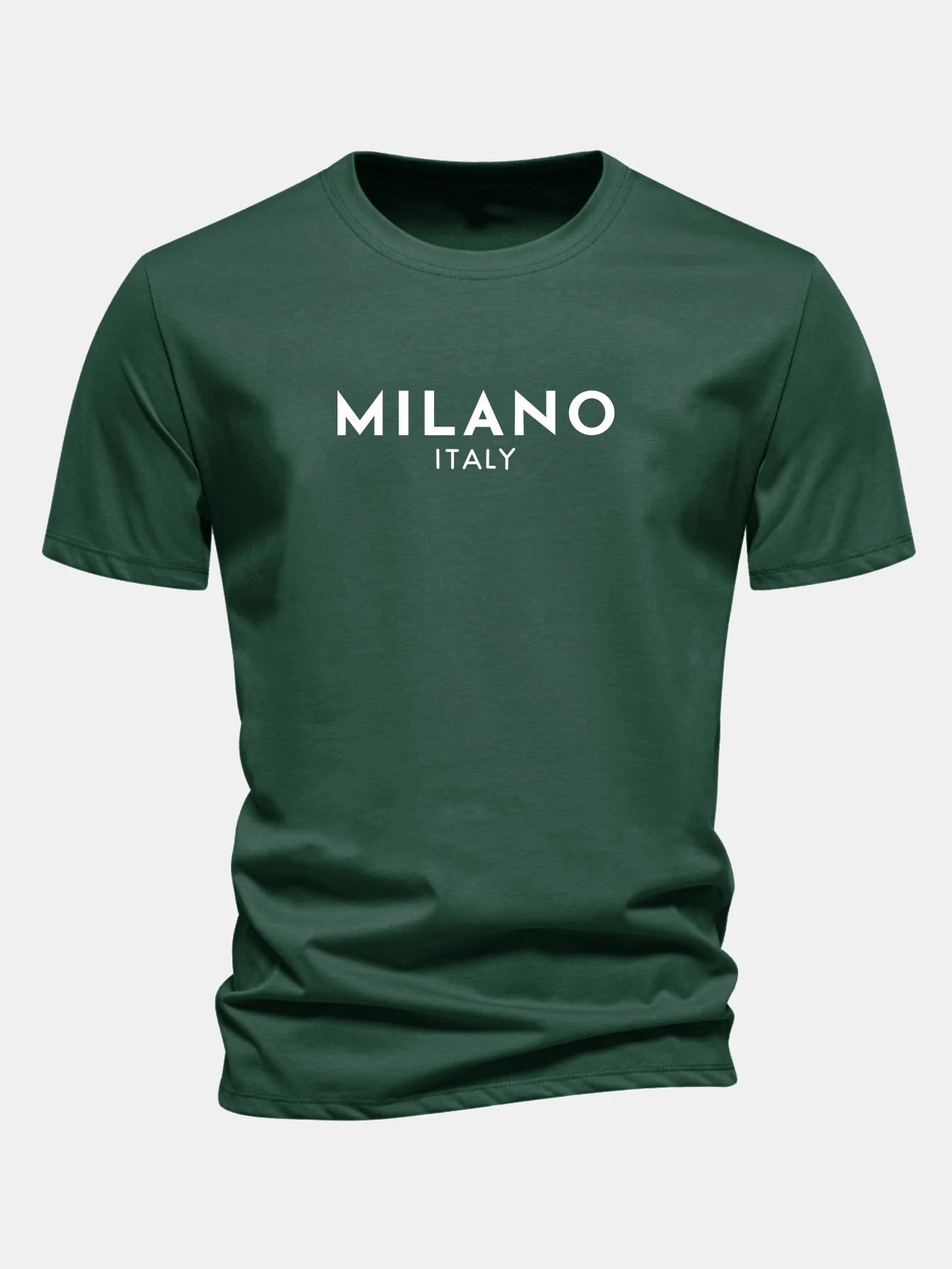 Regular Fit Milano Italien Druck Baumwoll-T-Shirt - Image 9