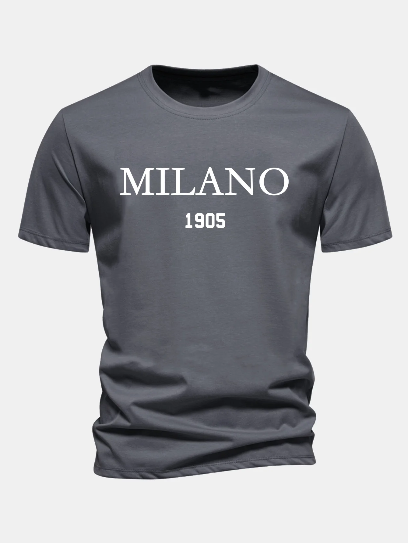 Regular Fit Milano Slogan Baumwoll-T-Shirt - Image 11