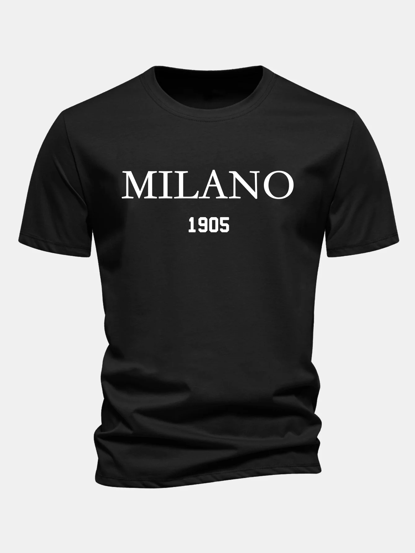 Regular Fit Milano Slogan Baumwoll-T-Shirt - Image 2