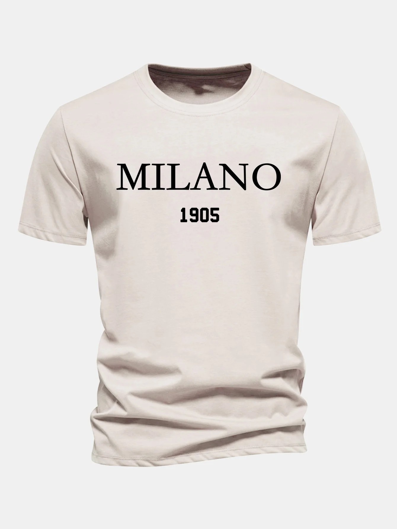 Regular Fit Milano Slogan Baumwoll-T-Shirt - Image 6