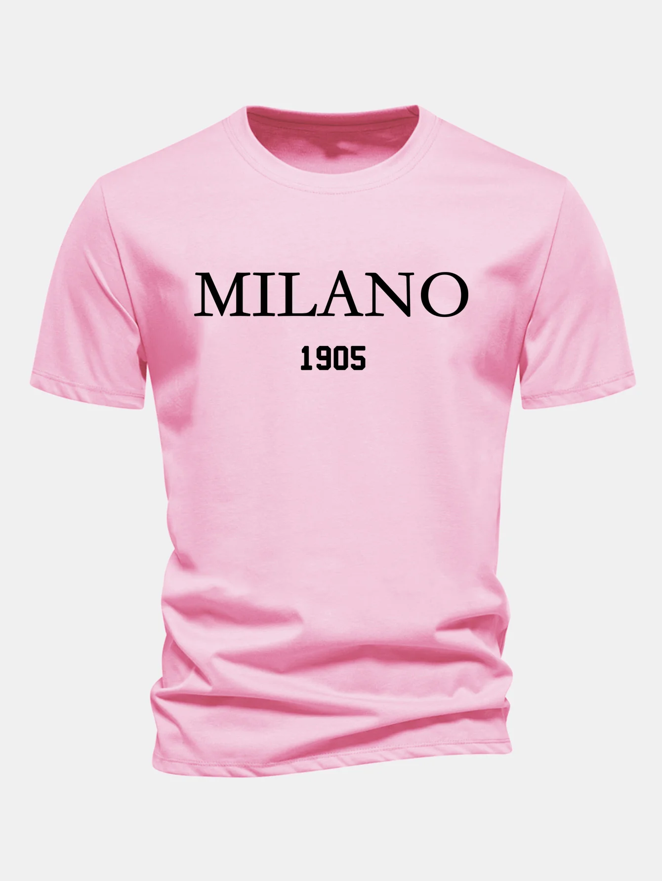 Regular Fit Milano Slogan Baumwoll-T-Shirt - Image 7