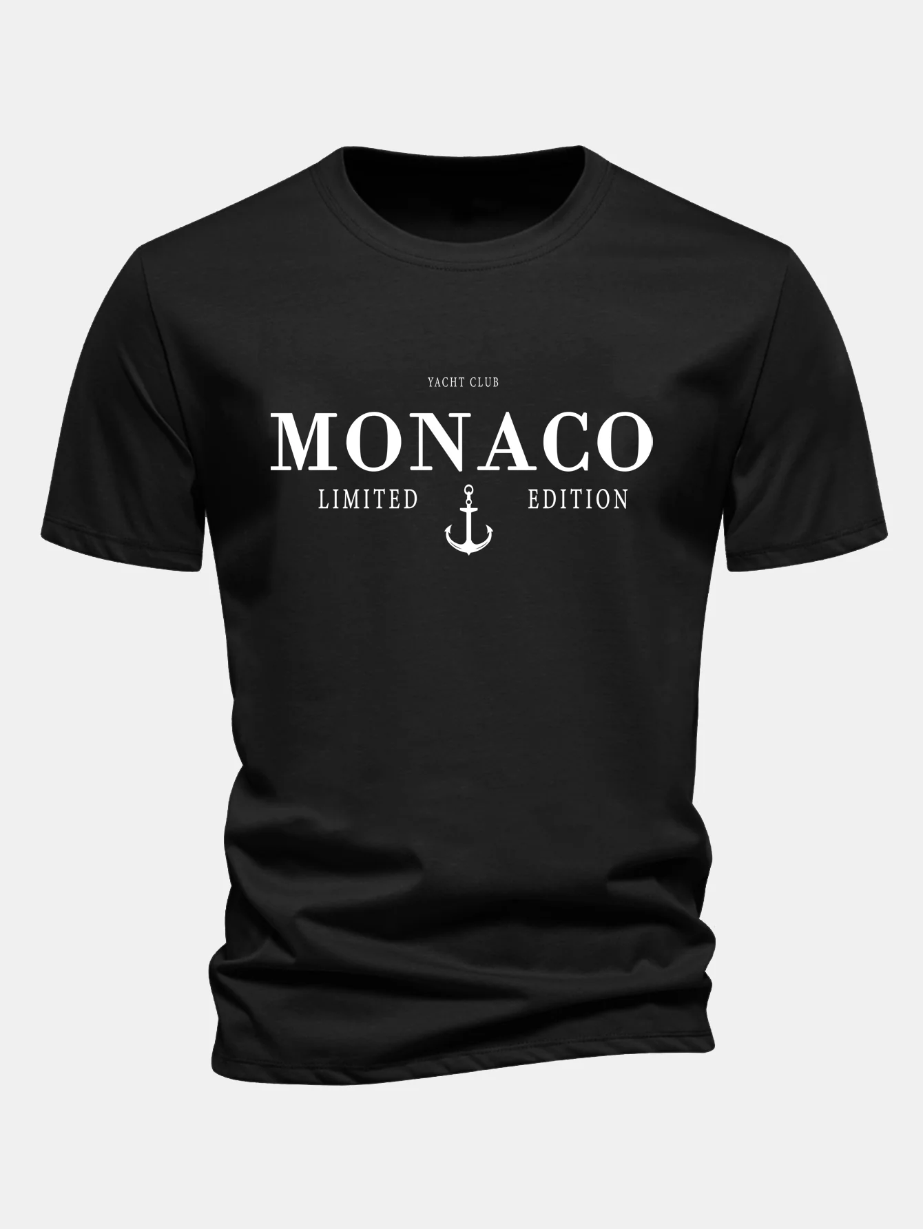 Regular Fit Monaco Slogan Baumwoll-T-Shirt - Image 2