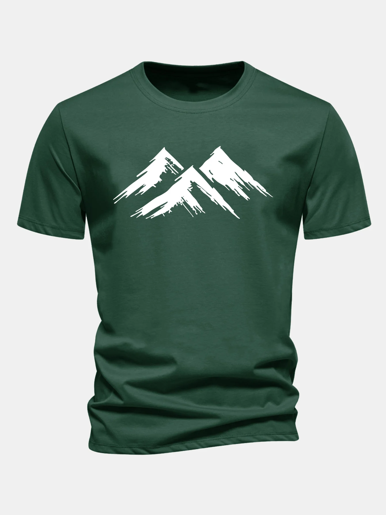 Regular Fit Mountain Print Cotton T-Shirt - Image 10