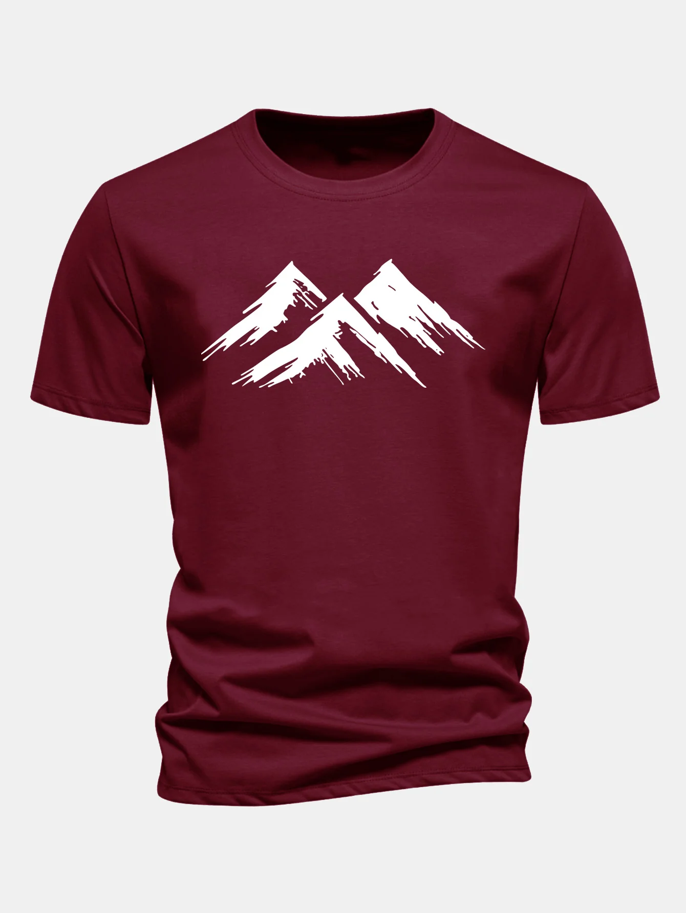 Regular Fit Mountain Print Cotton T-Shirt - Image 11