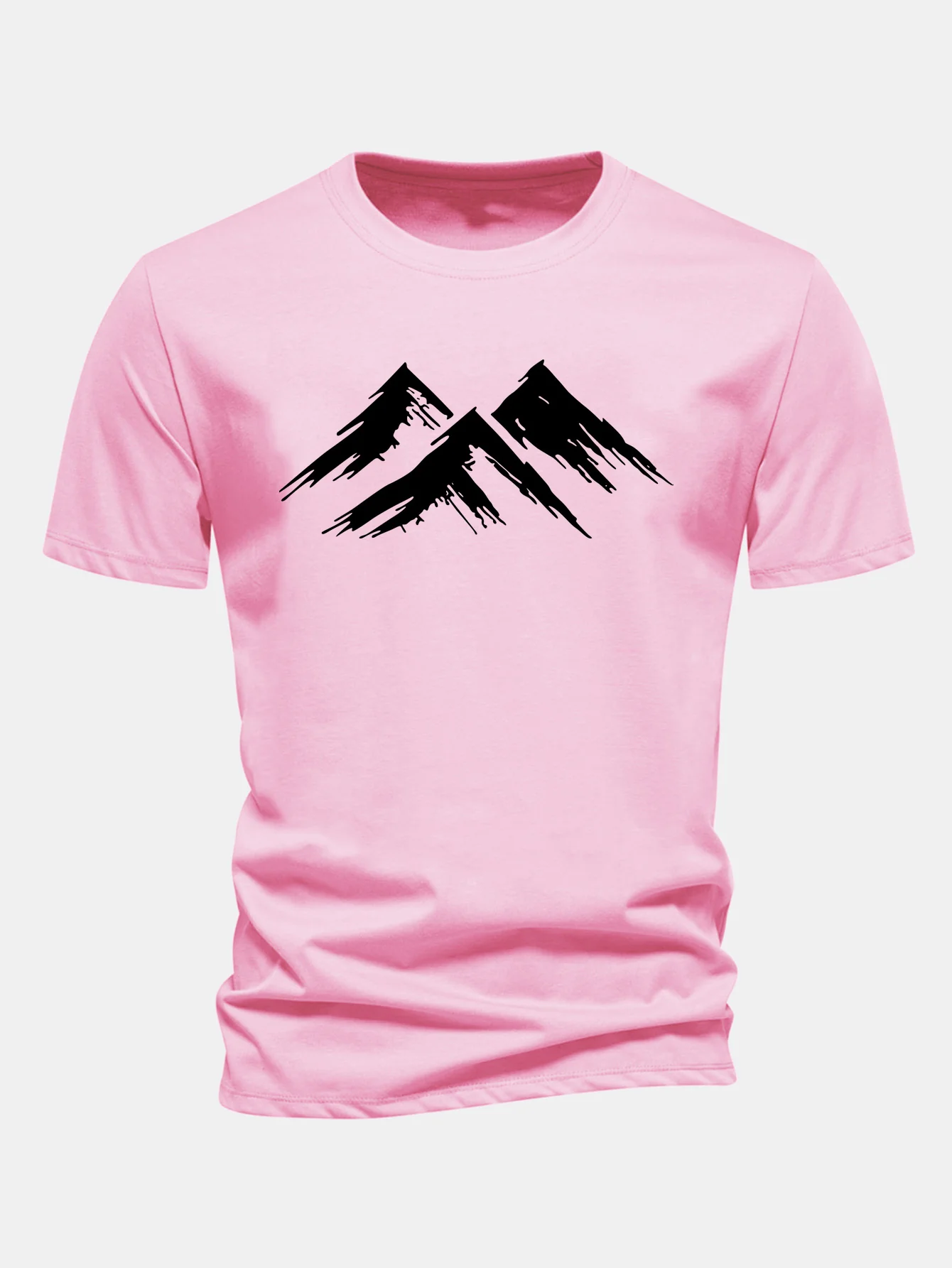 Regular Fit Mountain Print Cotton T-Shirt - Image 8