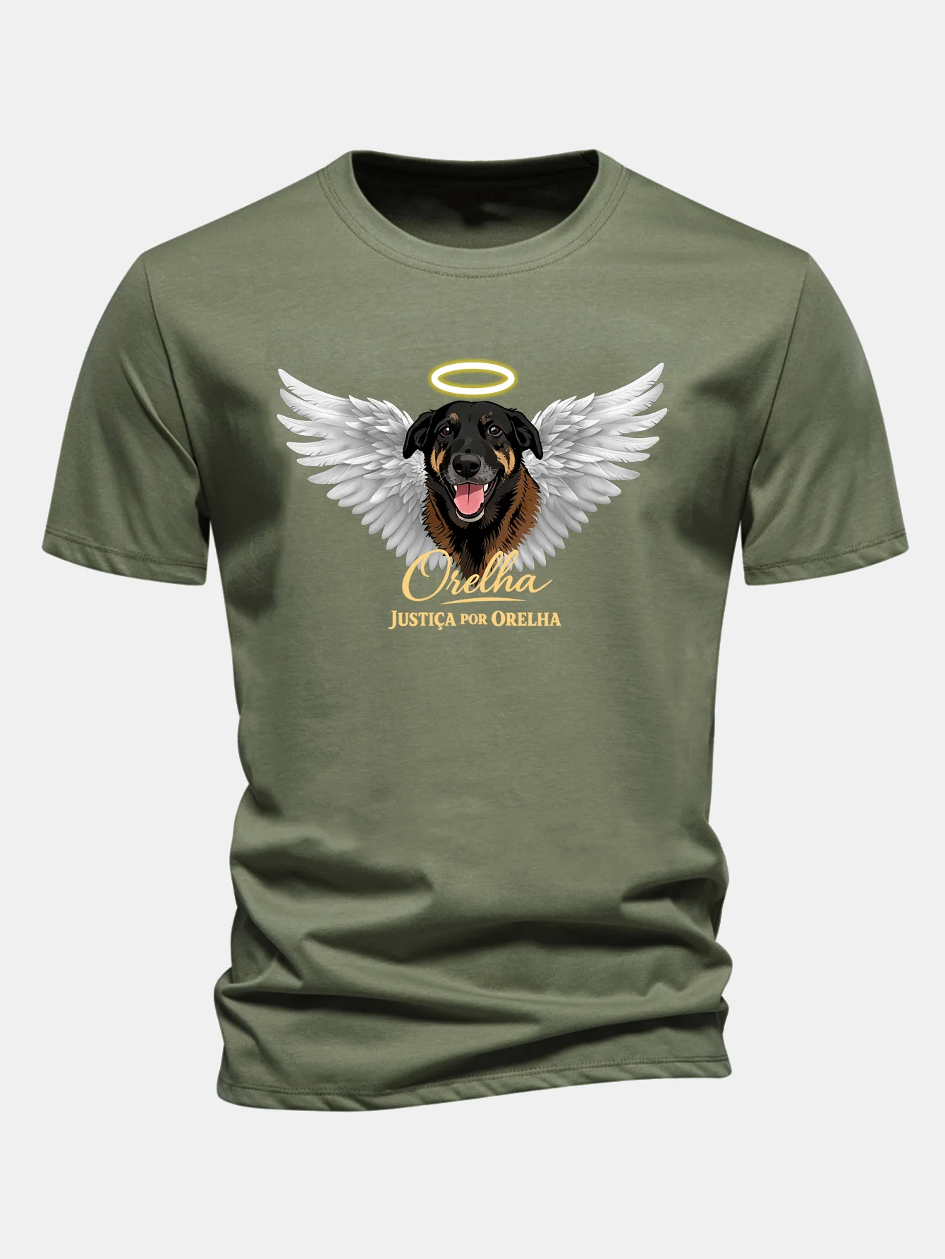 Regular Fit Orella Memorial Print Cotton T-Shirt - Image 5