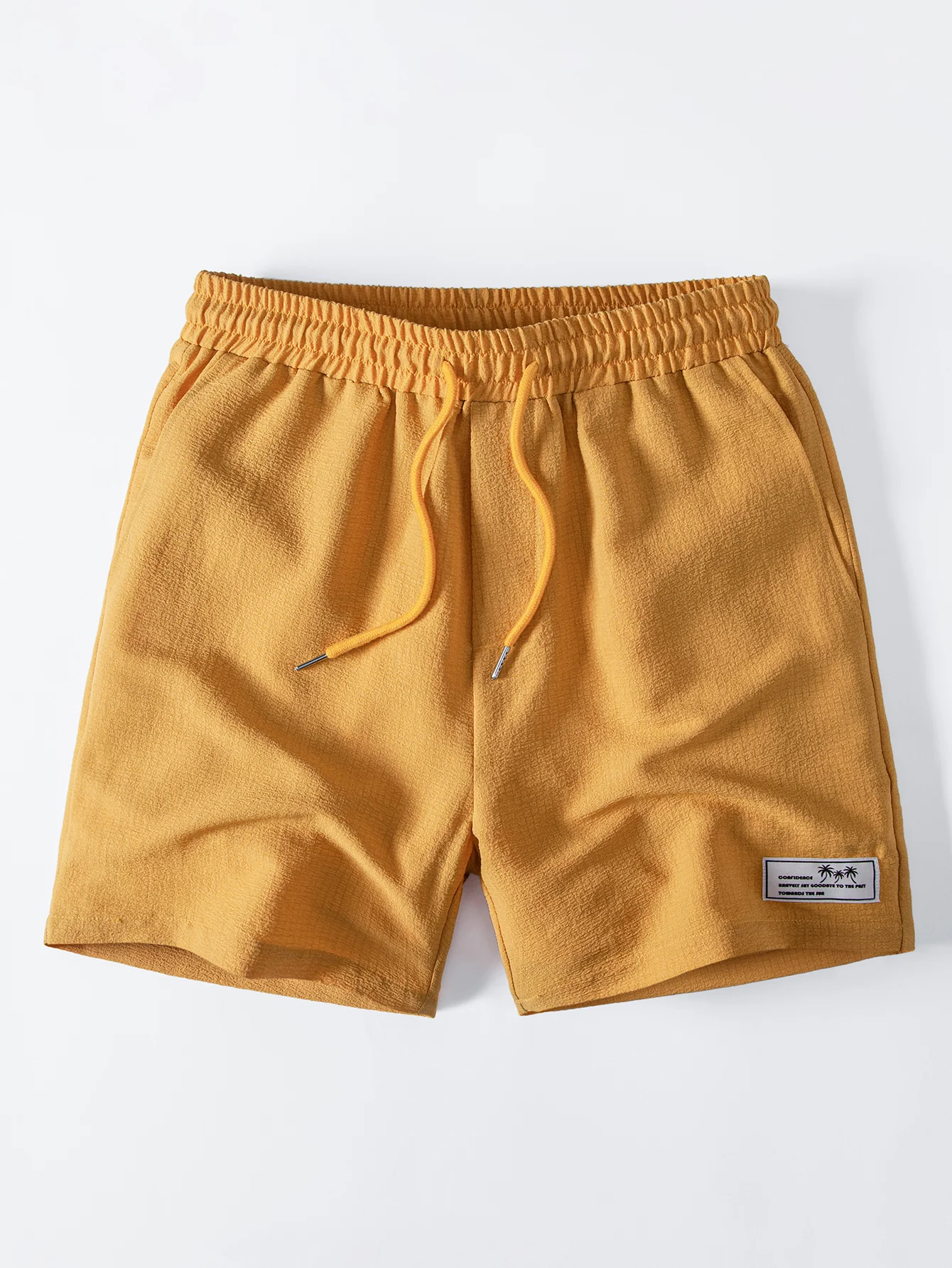 Regular Fit Palm Tree Print Cotton T-Shirt & Palm Tree Patch Seersucker 6" Shorts - Image 6