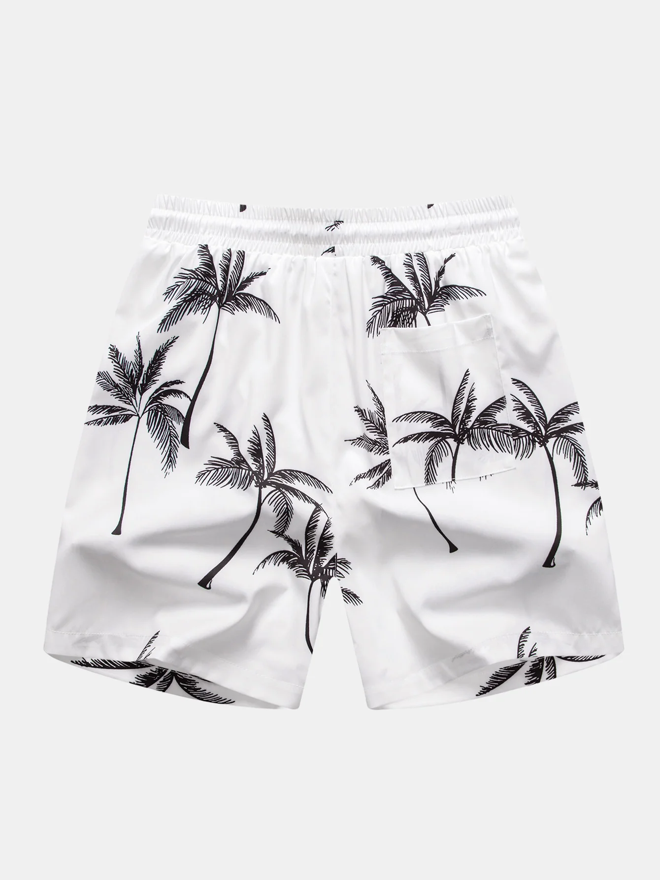 Regular Fit T-Shirt aus Baumwolle mit Palmenmuster & Badeshorts mit Palmenmuster Shorts - Image 8