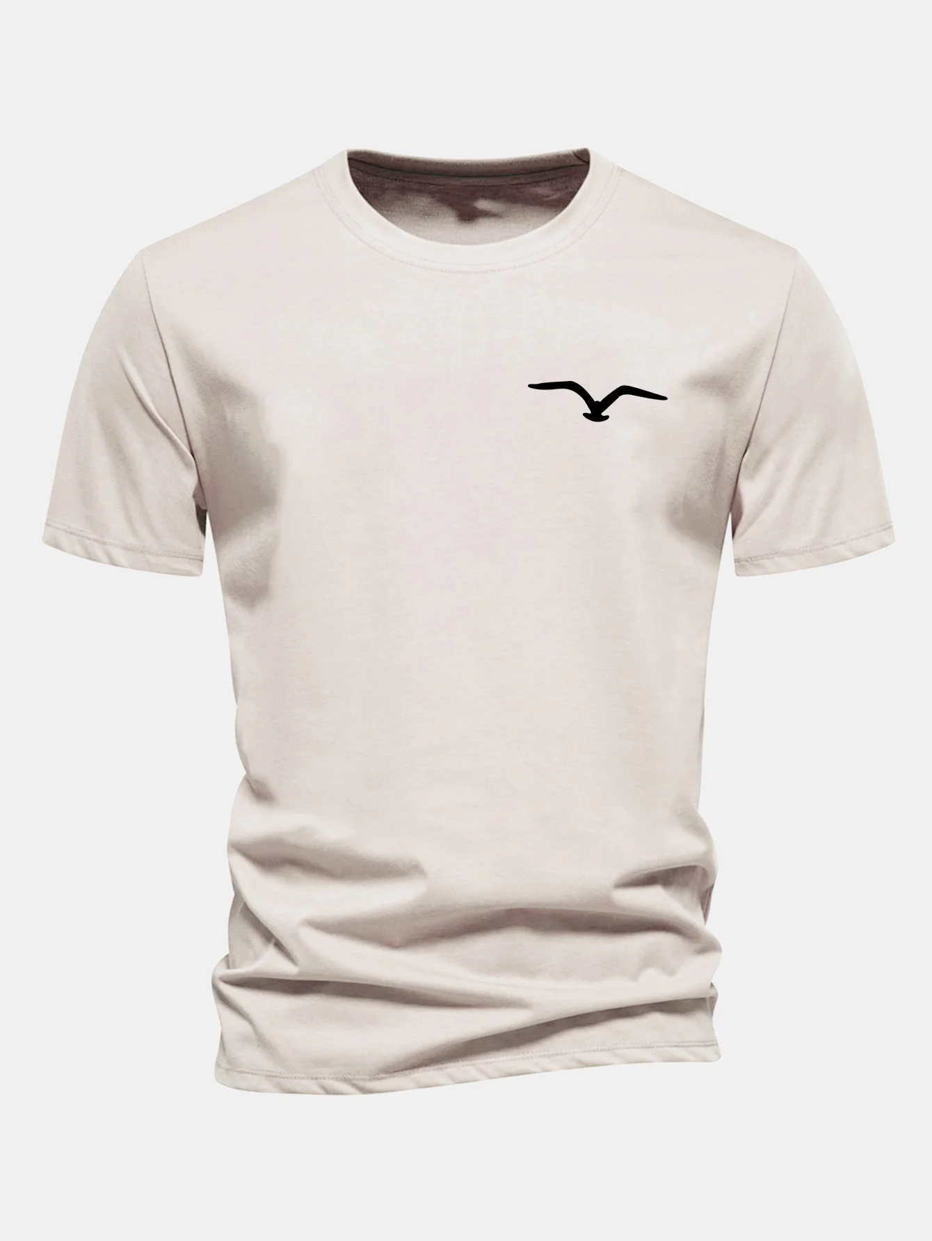 Regular Fit T-Shirt aus Baumwolle mit Möwen-Print - Image 4