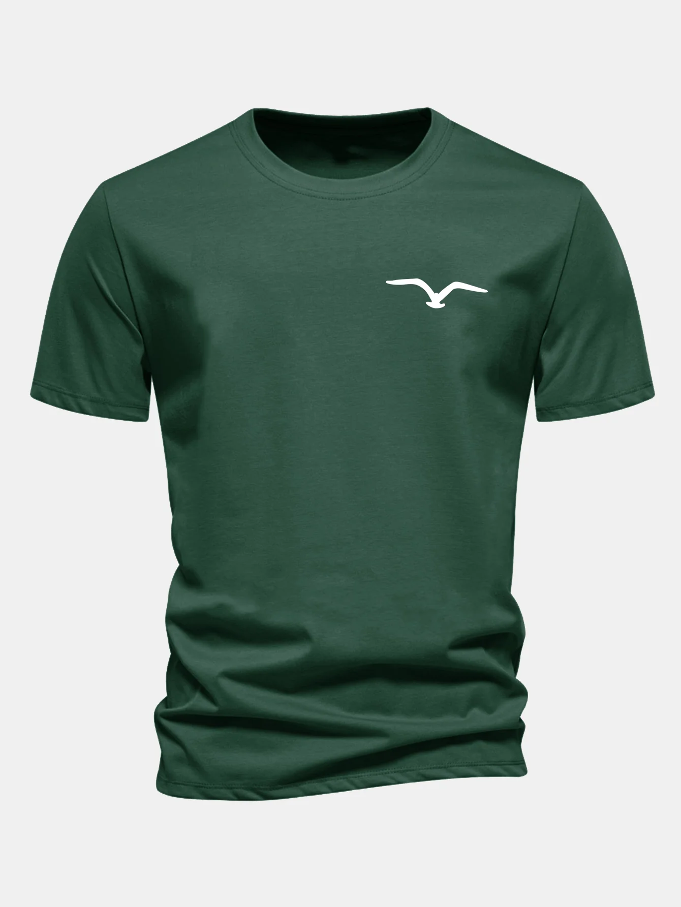 Regular Fit T-Shirt aus Baumwolle mit Möwen-Print - Image 9