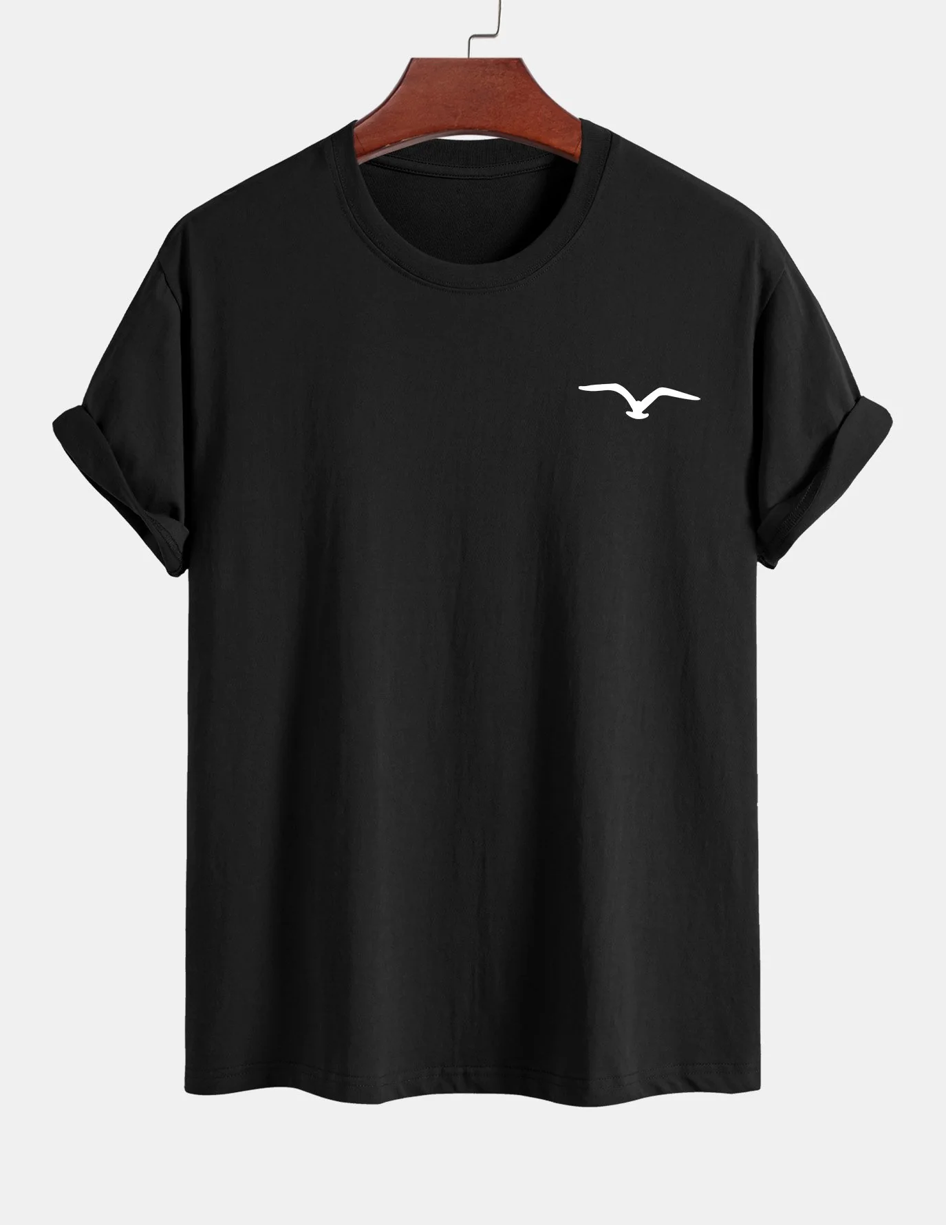 Regular Fit Baumwolle mit Möwenprint <tc>T-Shirt</tc> Badeshorts mit Palmen- und Möwen-Print - Image 4