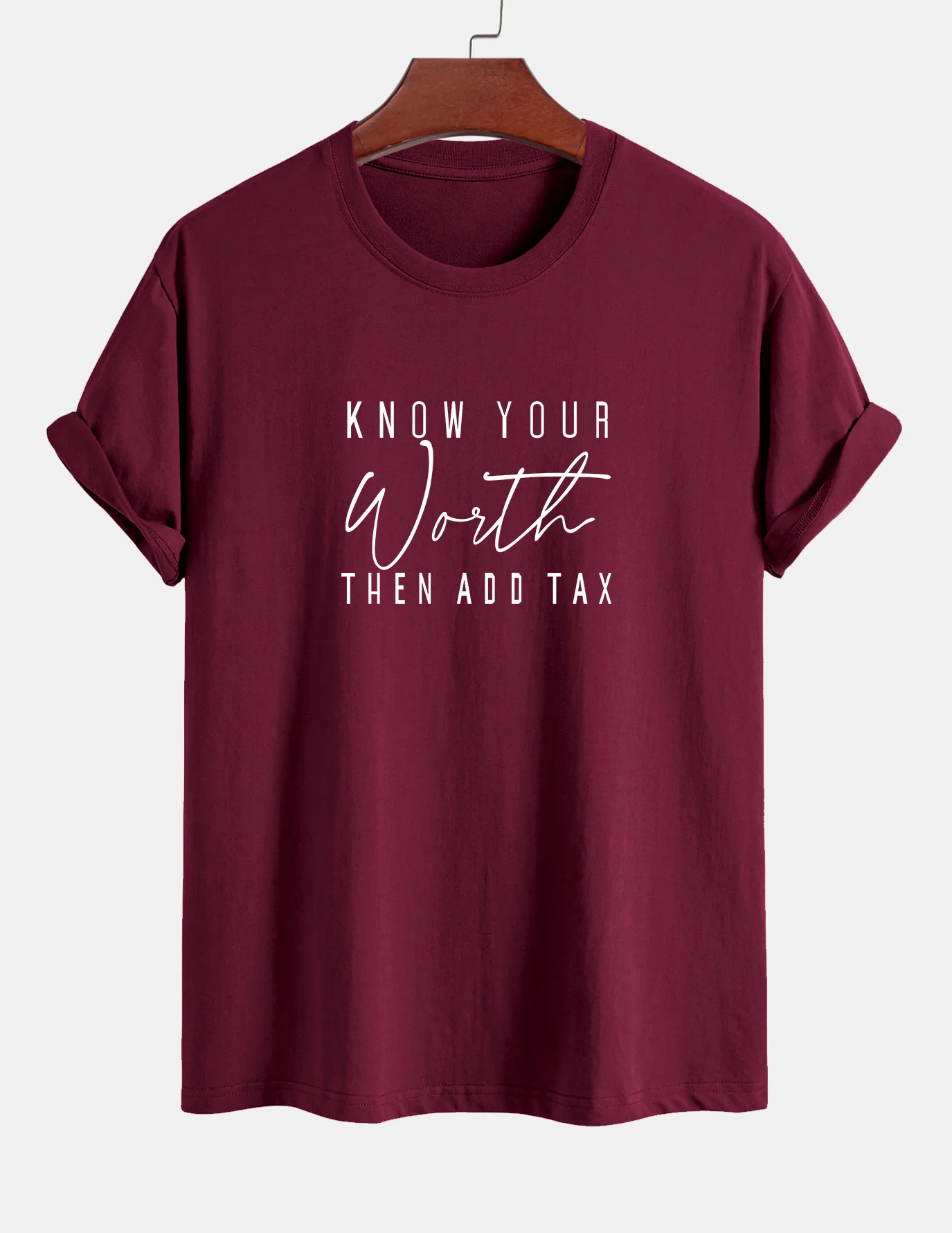 Regular Fit Slogan Print Baumwoll-T-Shirt - Image 11