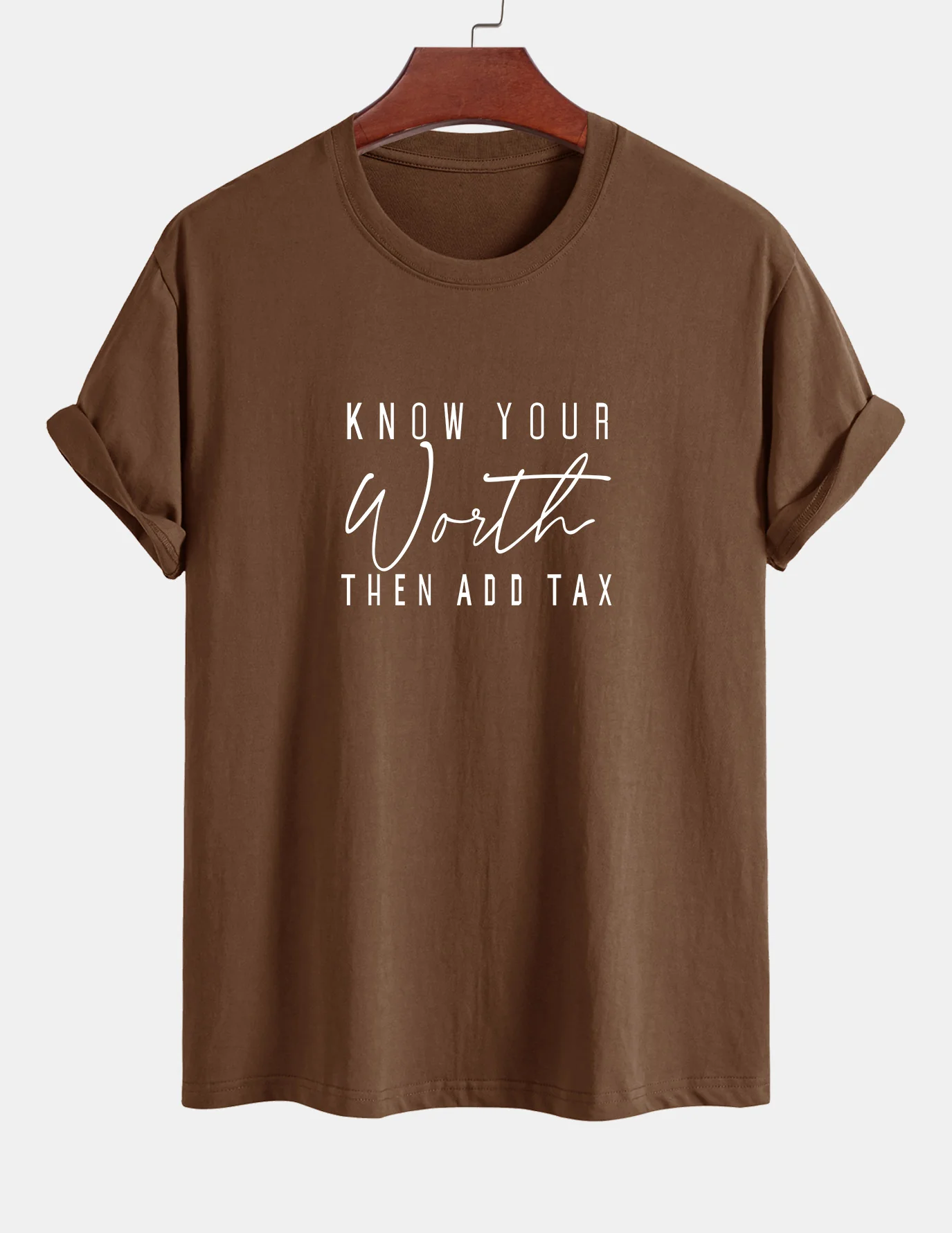 Regular Fit Slogan Print Baumwoll-T-Shirt - Image 4