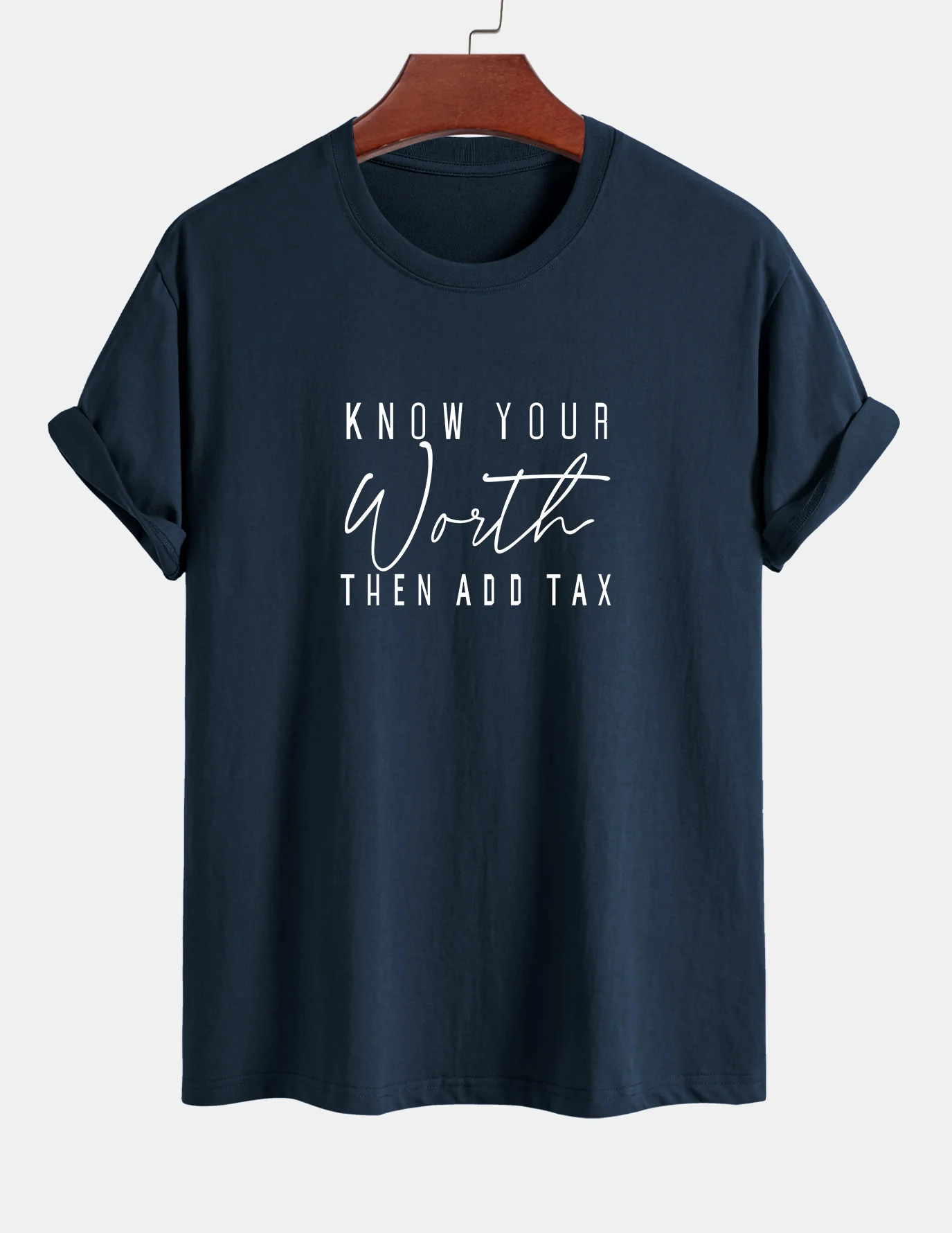 Regular Fit Slogan Print Baumwoll-T-Shirt - Image 5