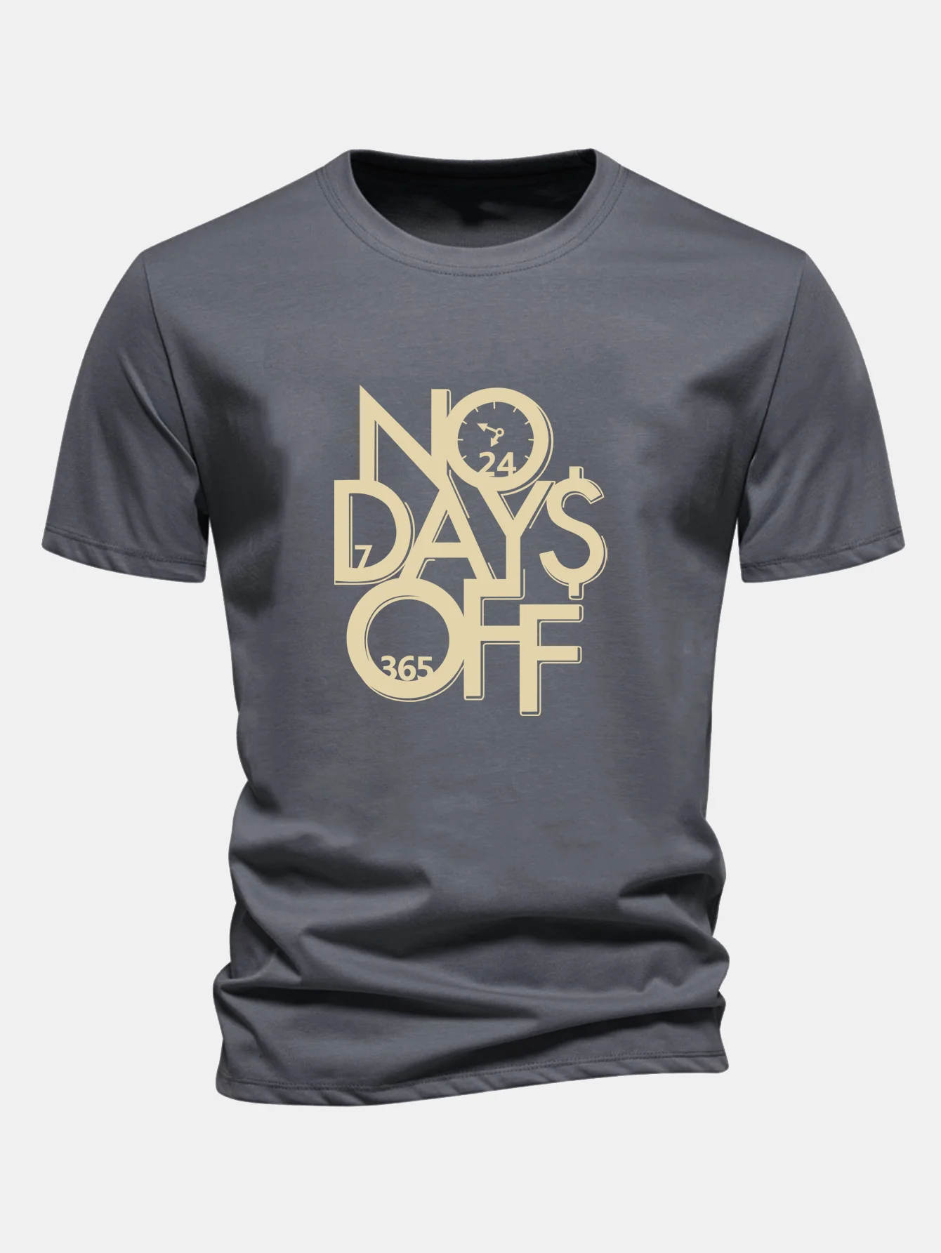 Regular Fit Slogan Druck Baumwoll-T-Shirt - Image 11