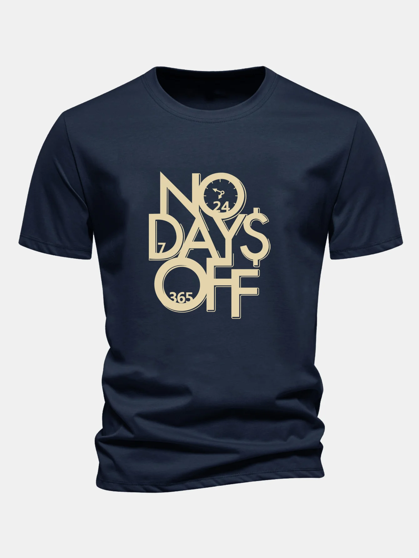 Regular Fit Slogan Druck Baumwoll-T-Shirt - Image 2