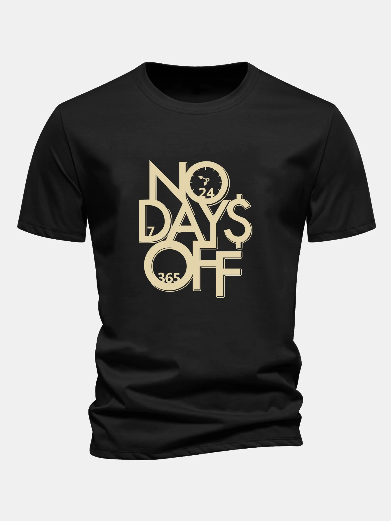 Regular Fit Slogan Druck Baumwoll-T-Shirt - Image 3