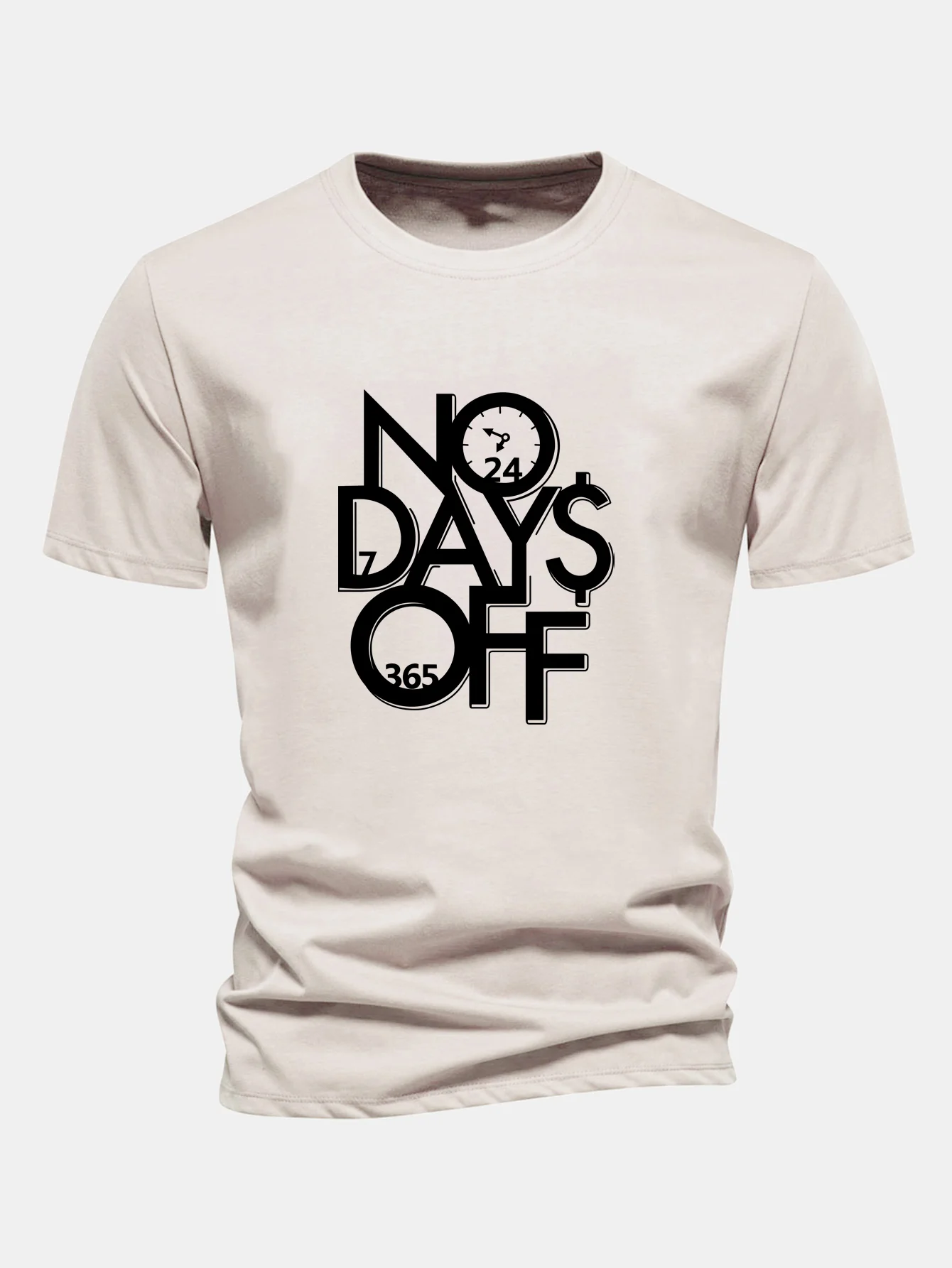 Regular Fit Slogan Druck Baumwoll-T-Shirt - Image 5