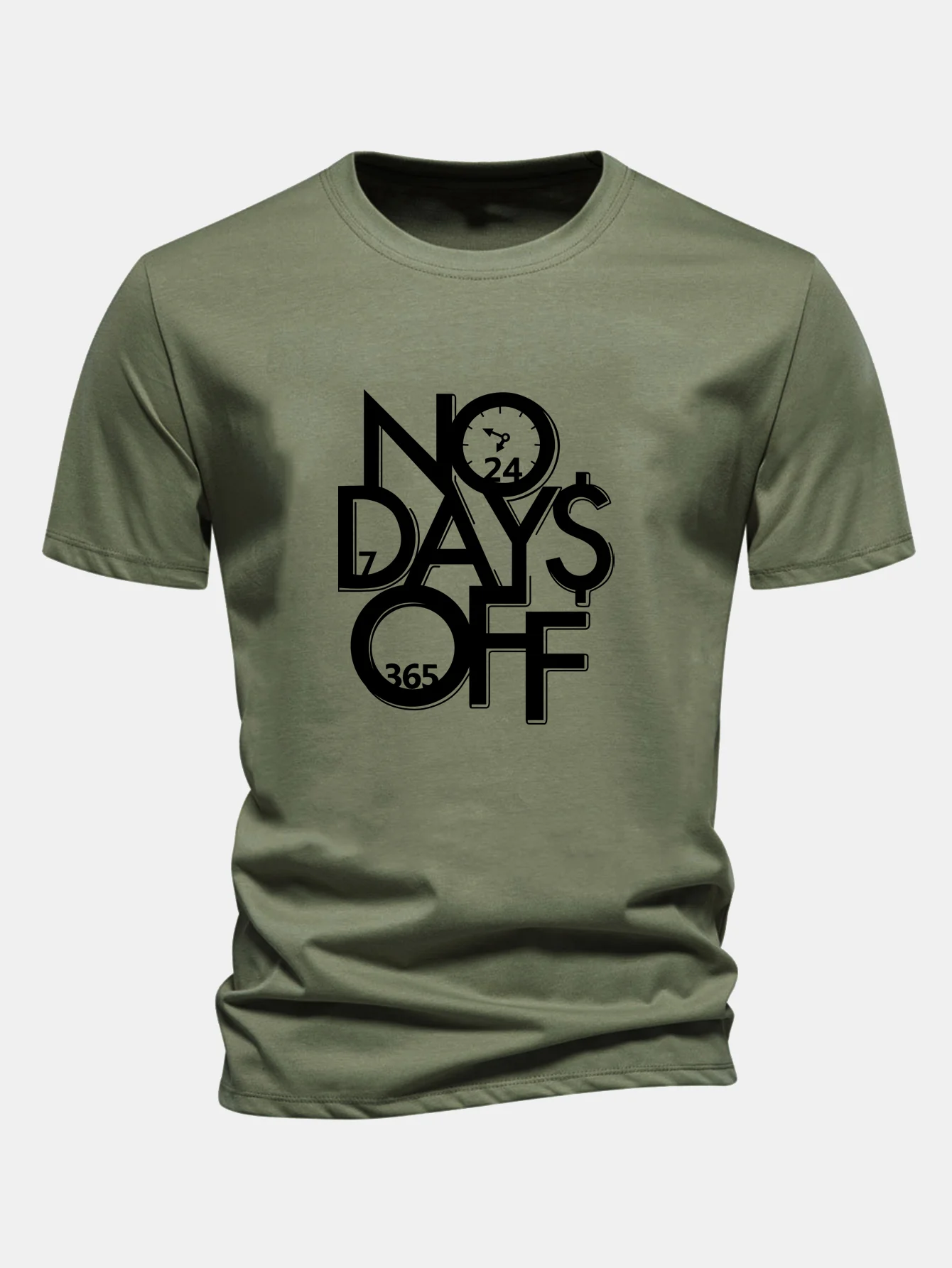 Regular Fit Slogan Druck Baumwoll-T-Shirt - Image 7