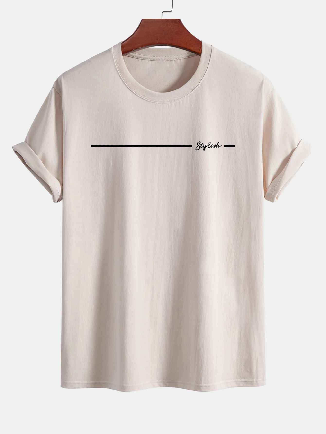 Regular Fit stylisches T-Shirt aus Baumwolle mit Streifenmuster - Image 11