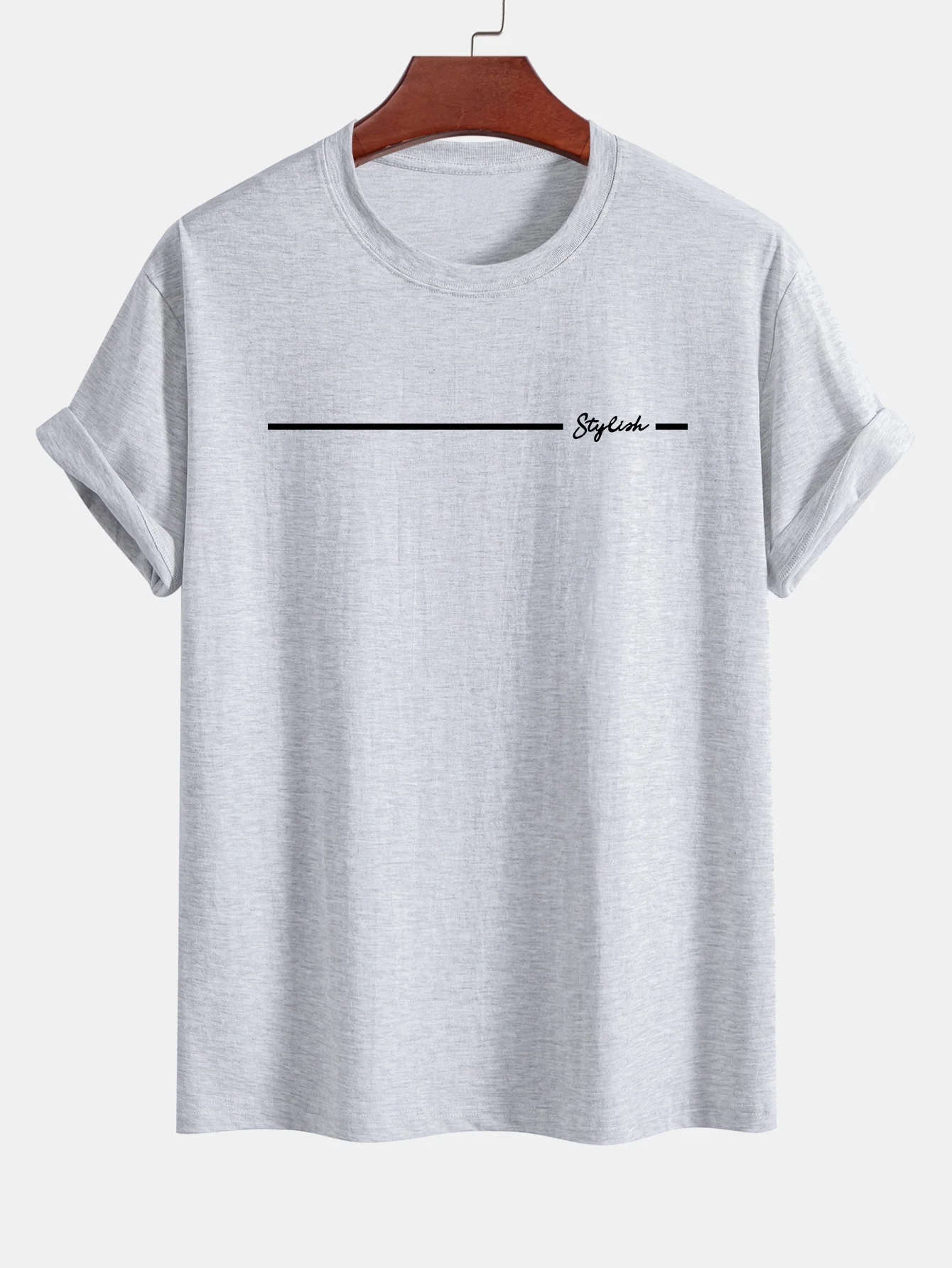 Regular Fit stylisches T-Shirt aus Baumwolle mit Streifenmuster - Image 13