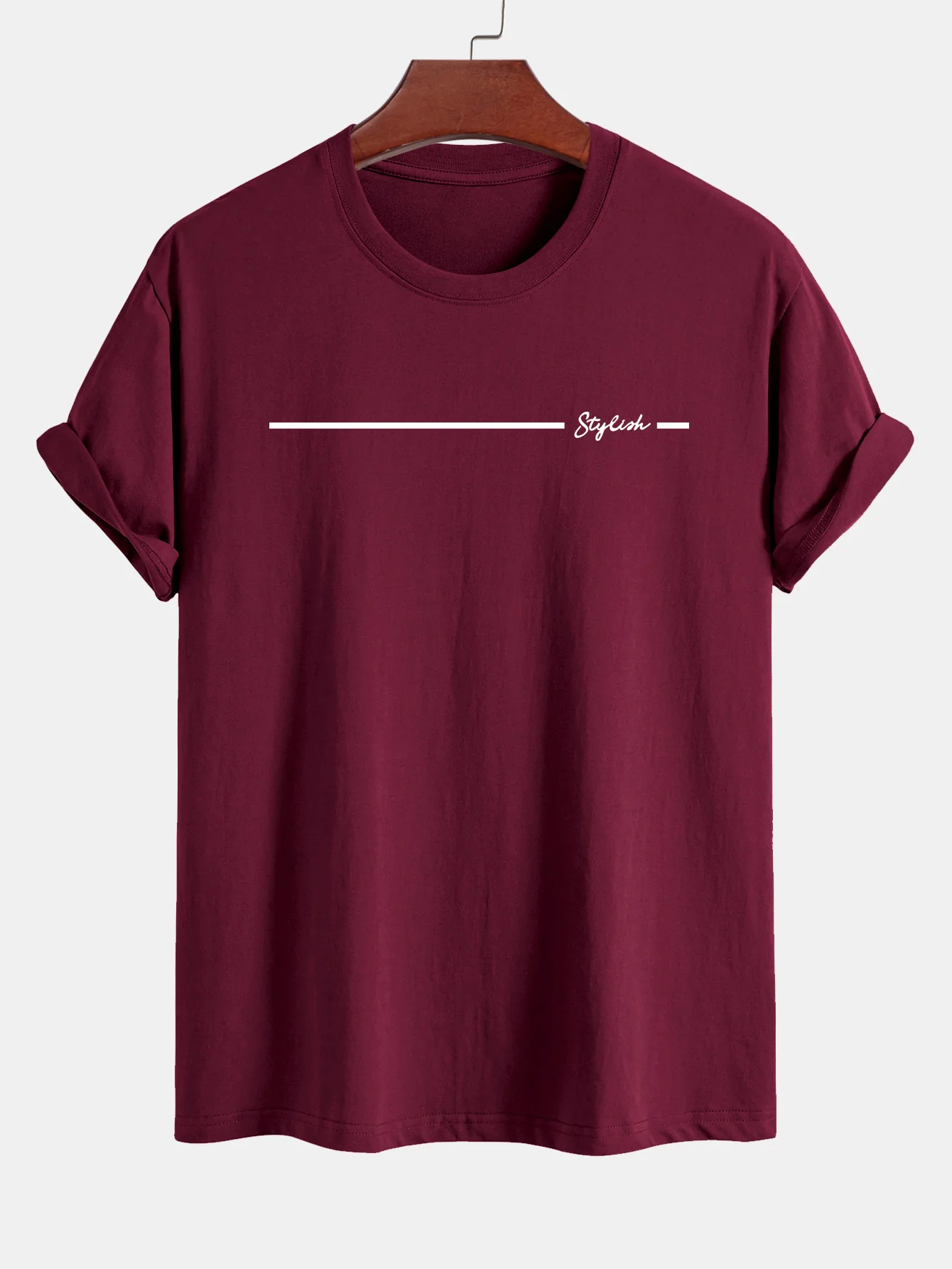 Regular Fit stylisches T-Shirt aus Baumwolle mit Streifenmuster - Image 4