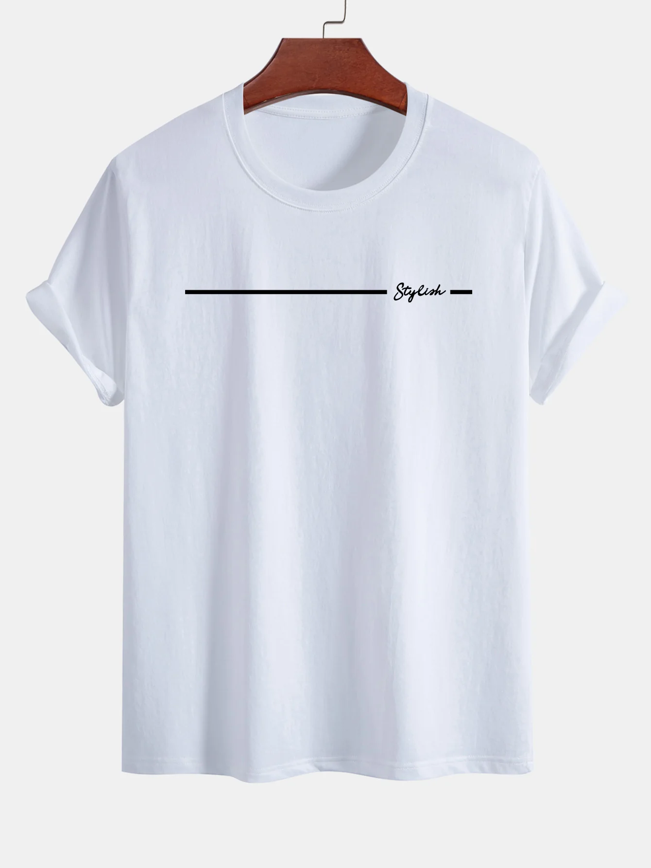 Regular Fit stylisches T-Shirt aus Baumwolle mit Streifenmuster - Image 6