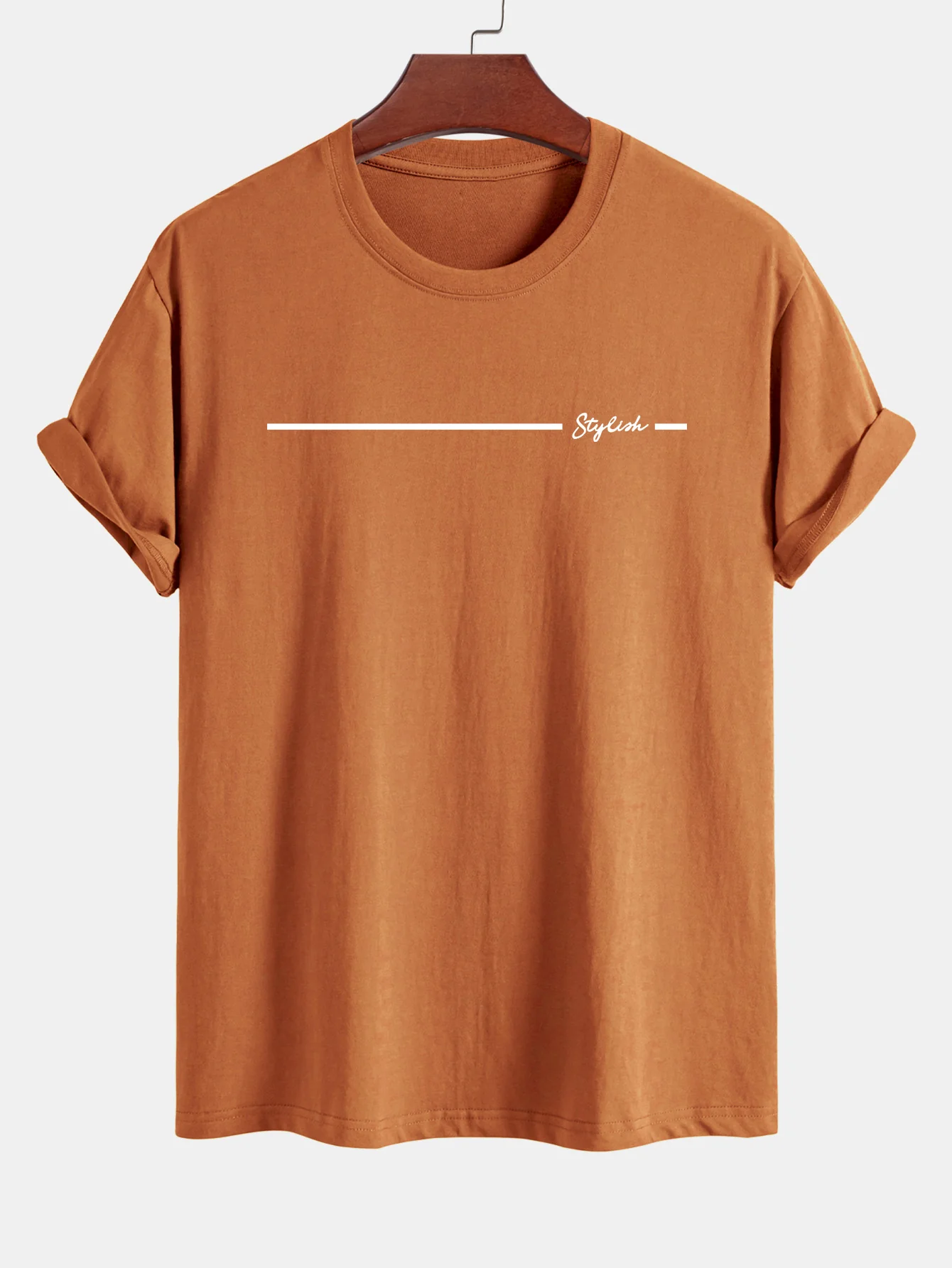 Regular Fit stylisches T-Shirt aus Baumwolle mit Streifenmuster - Image 8
